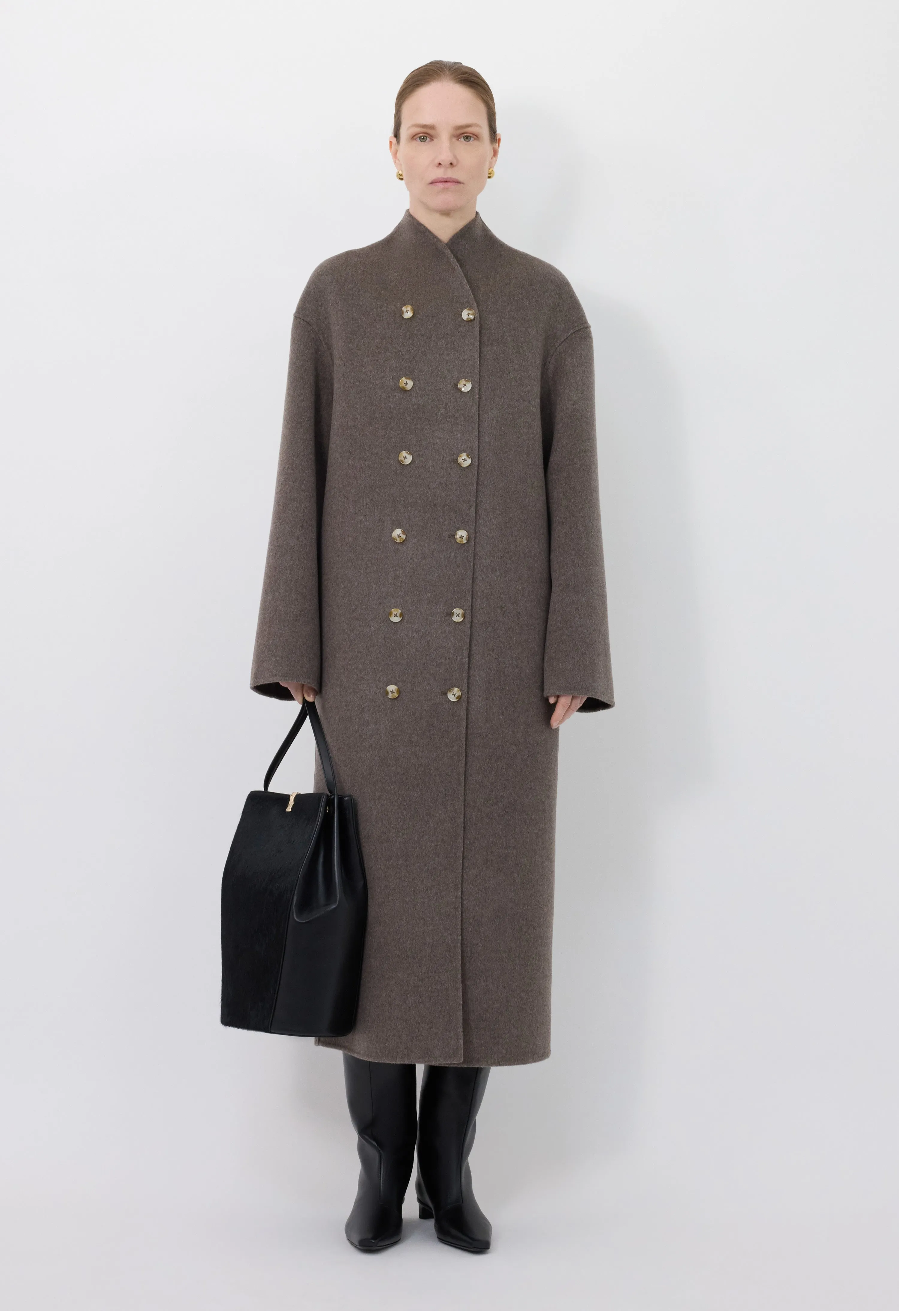 AMORY Cashmere drap long coat sold by Loulou De Saison
