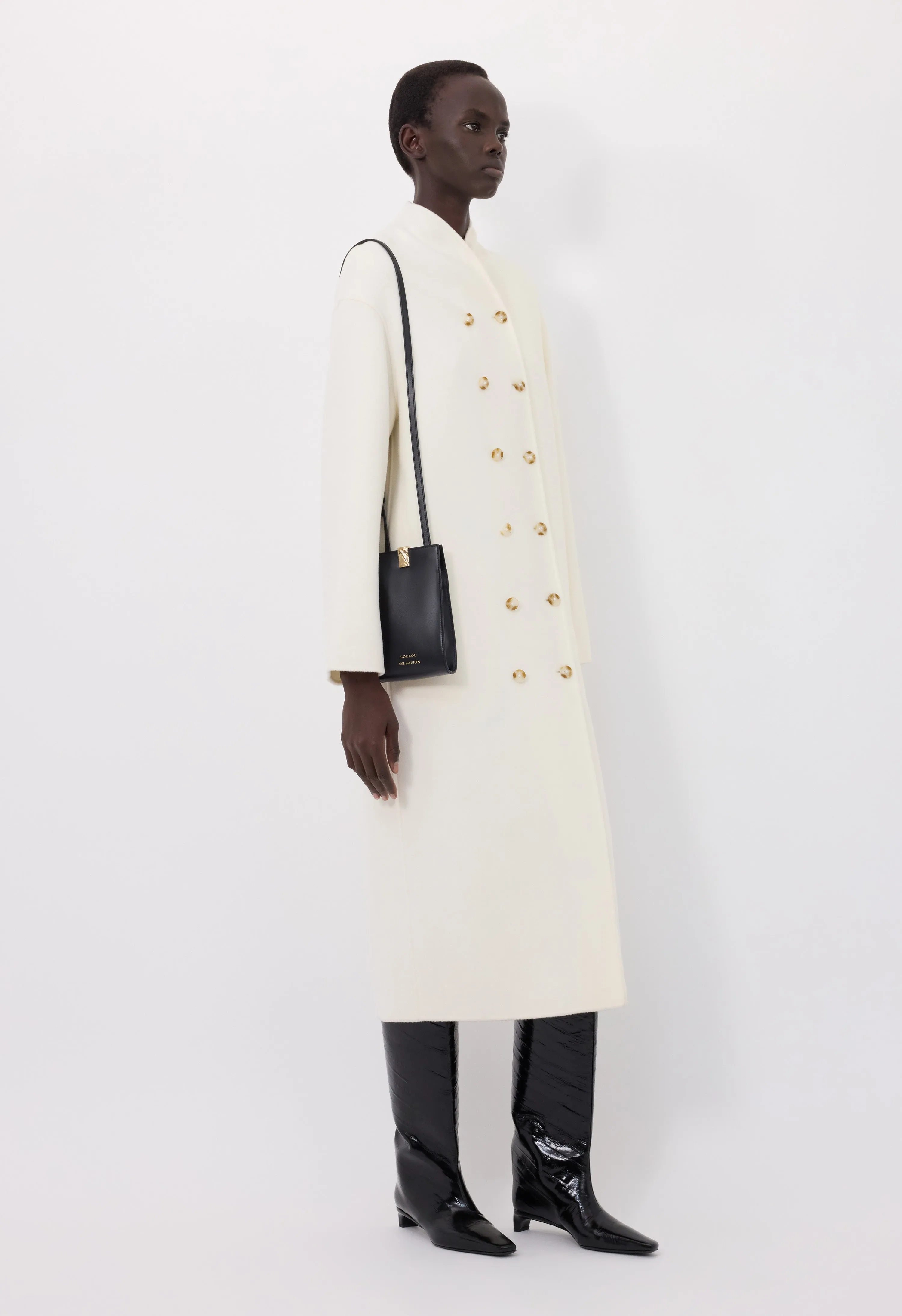 AMORY Cashmere drap long coat sold by Loulou De Saison product image thumbnail 3