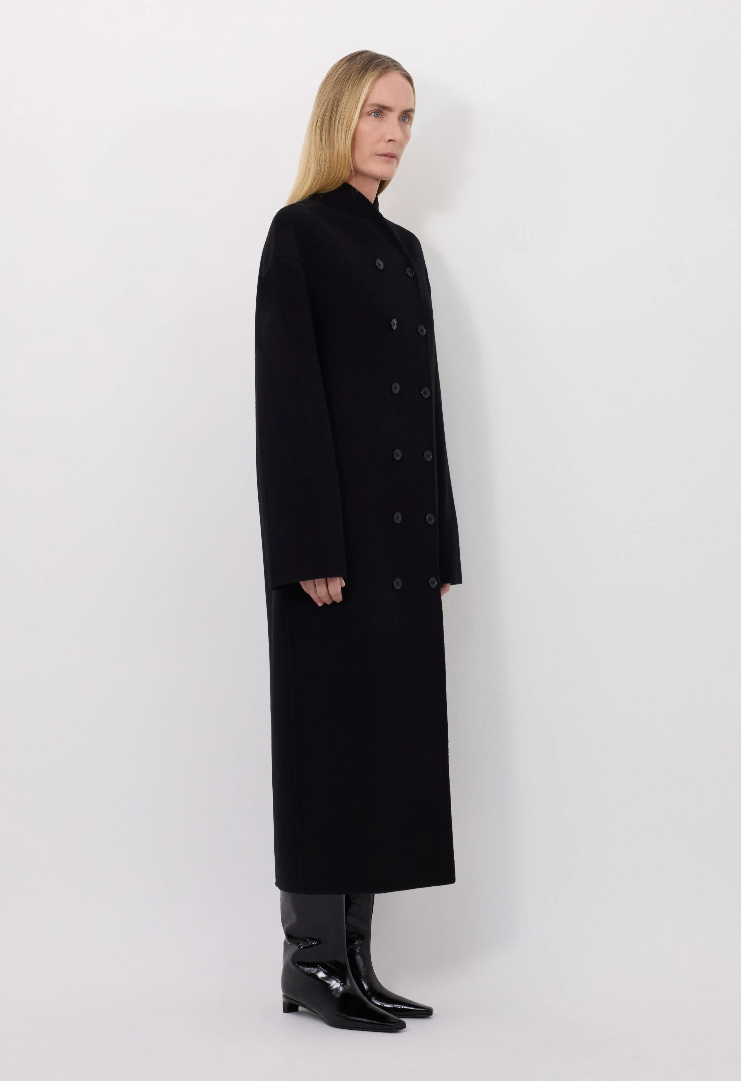 AMORY Cashmere drap long coat sold by Loulou De Saison product image thumbnail 3