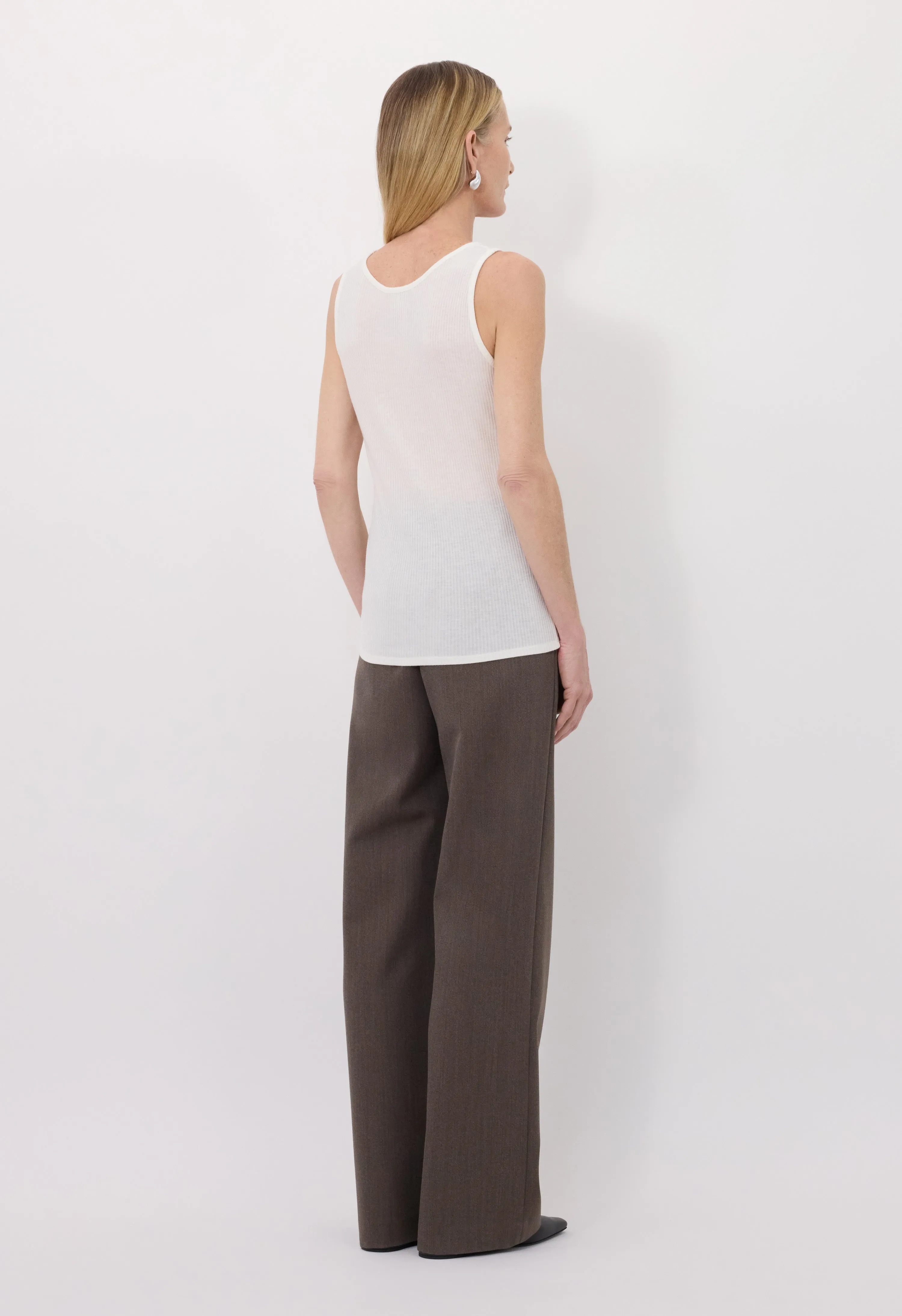 ALICUDI LDS Rib jersey tank top sold by Loulou De Saison product image thumbnail 5