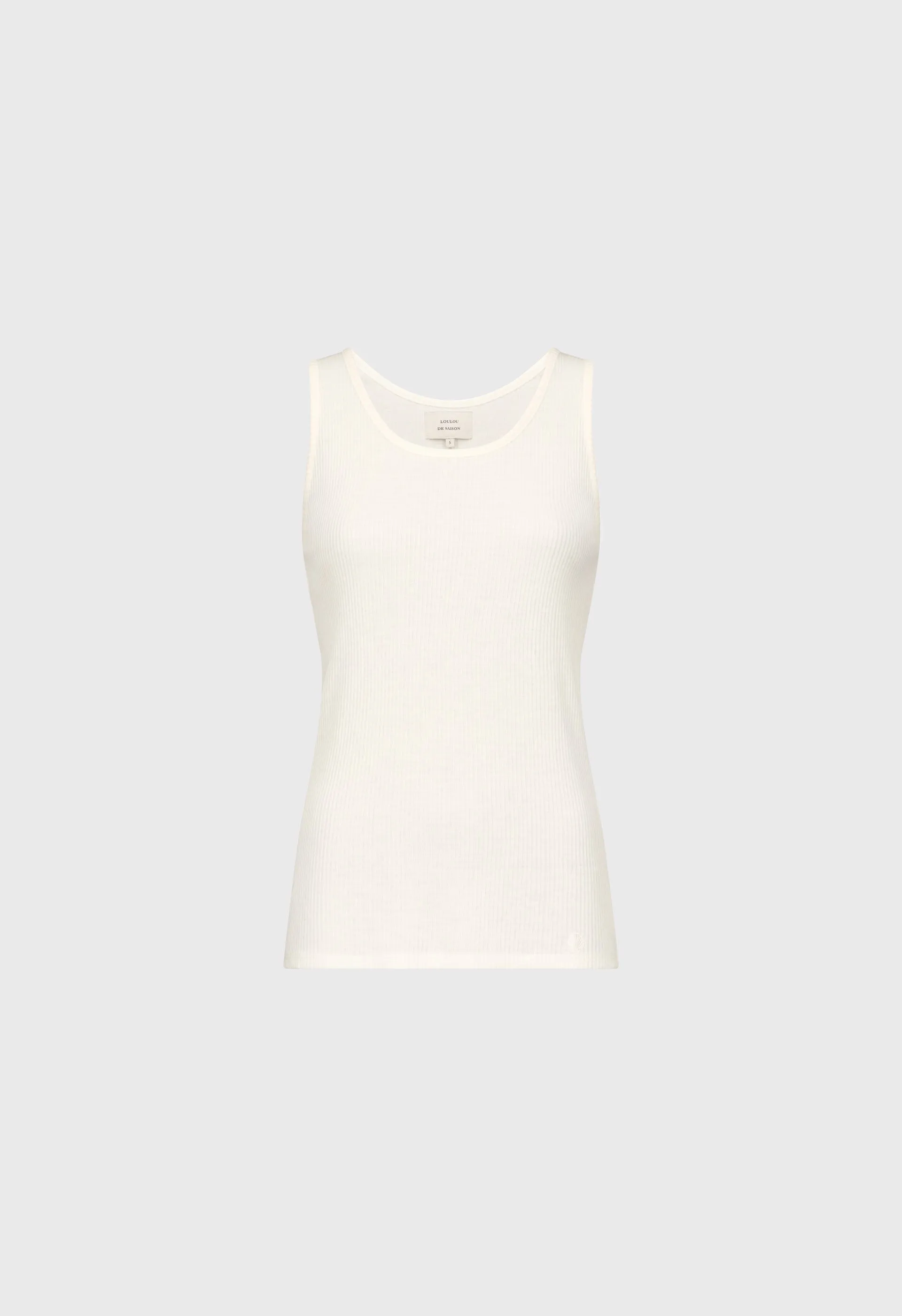 ALICUDI LDS Rib jersey tank top sold by Loulou De Saison product image thumbnail 2