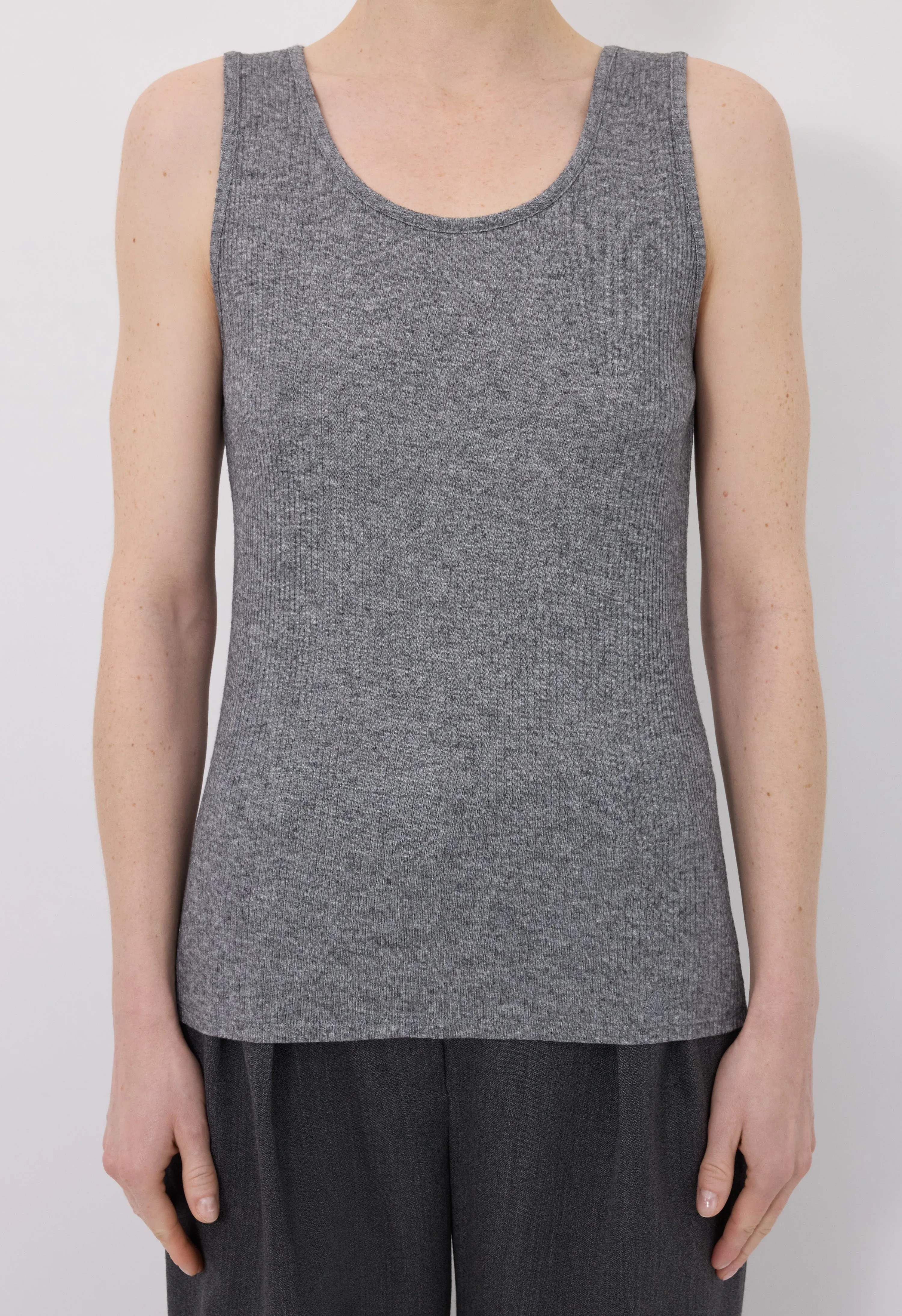 ALICUDI LDS Rib jersey tank top sold by Loulou De Saison product image thumbnail 4