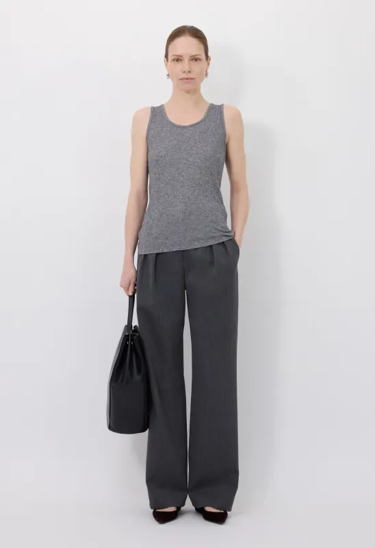 ALICUDI LDS Rib jersey tank top sold by Loulou De Saison