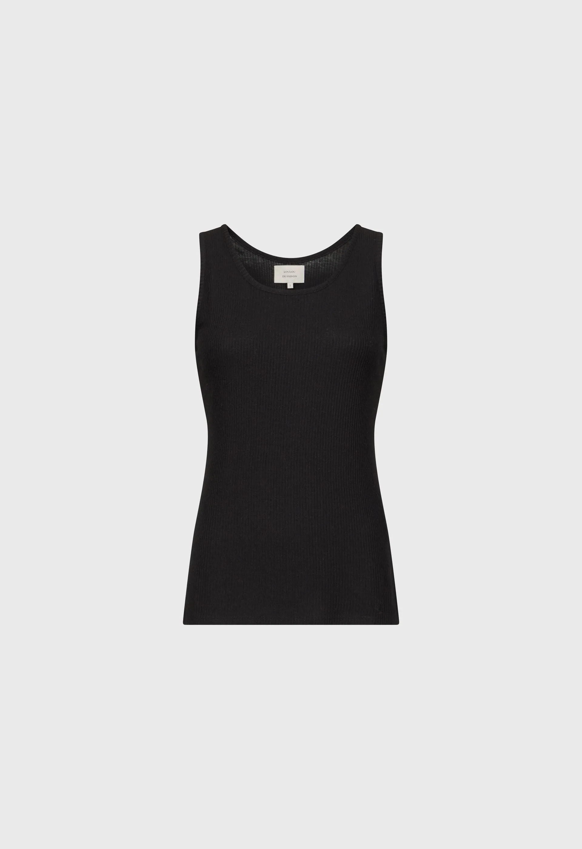 ALICUDI LDS Rib jersey tank top sold by Loulou De Saison product image thumbnail 2