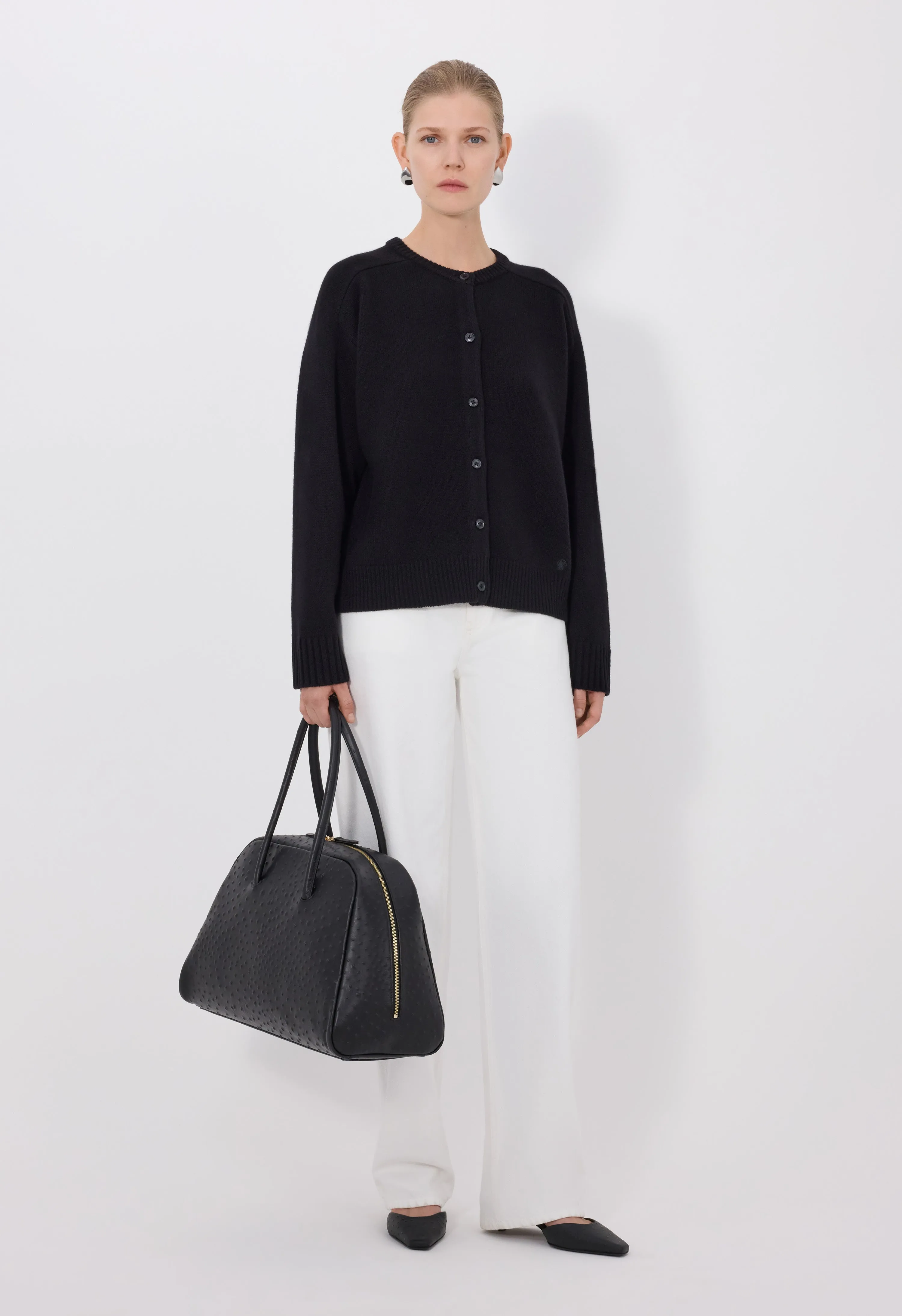 AIDAR LDS Wool cashmere cardigan sold by Loulou De Saison