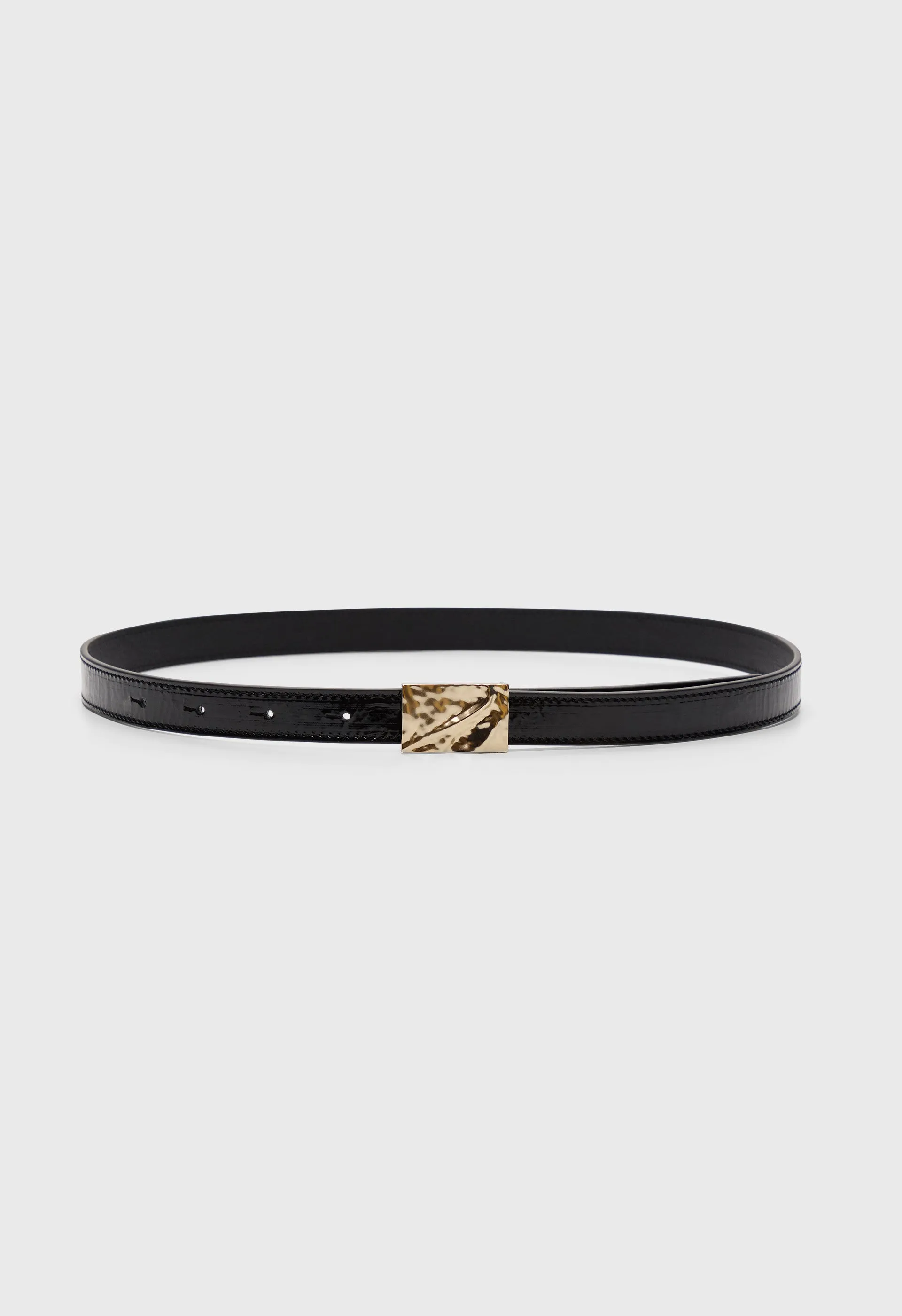 ORJA Eel-effect leather belt sold by Loulou De Saison product image thumbnail 3