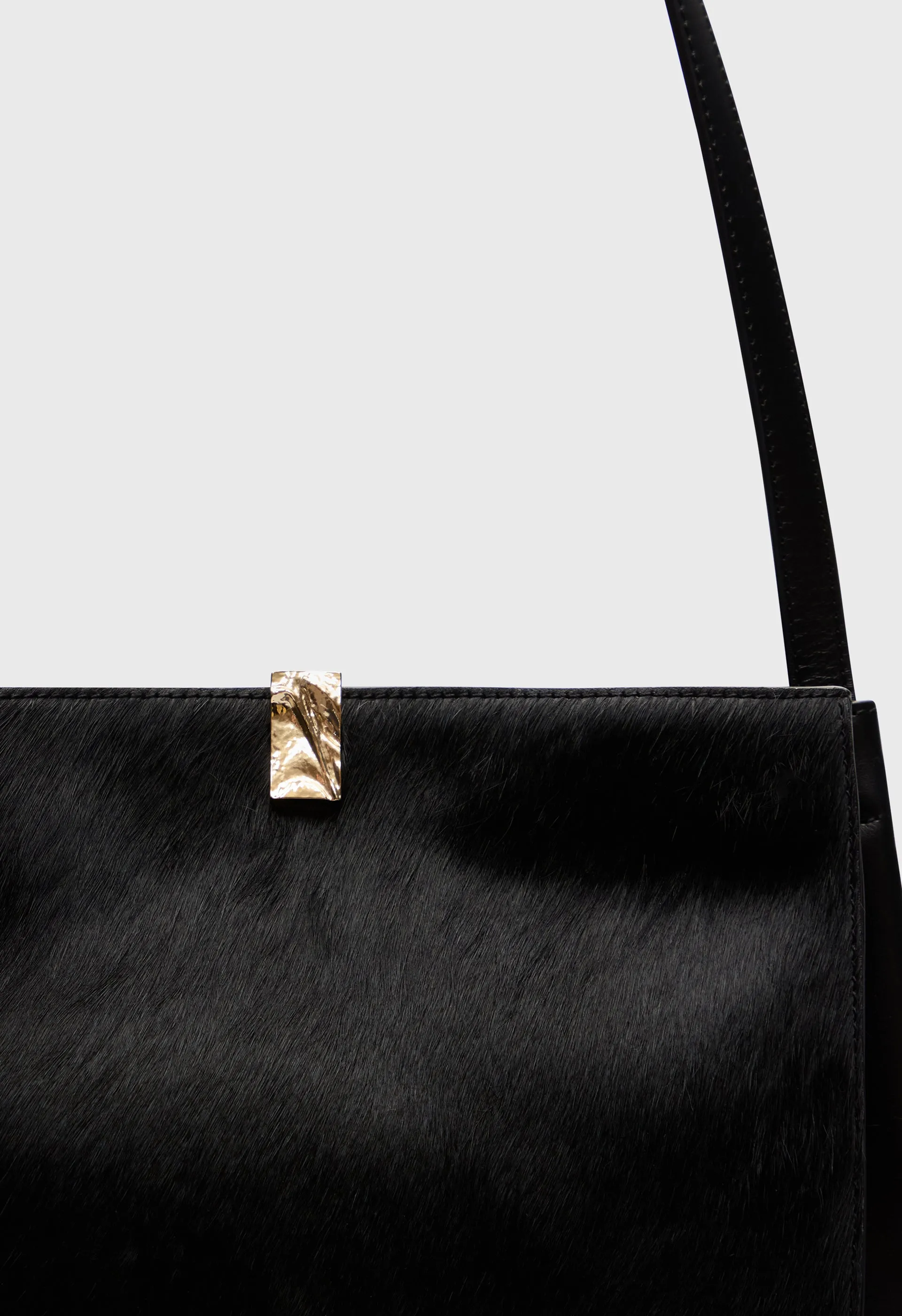 ODILE Pony-effect leather bucket bag sold by Loulou De Saison product image thumbnail 5