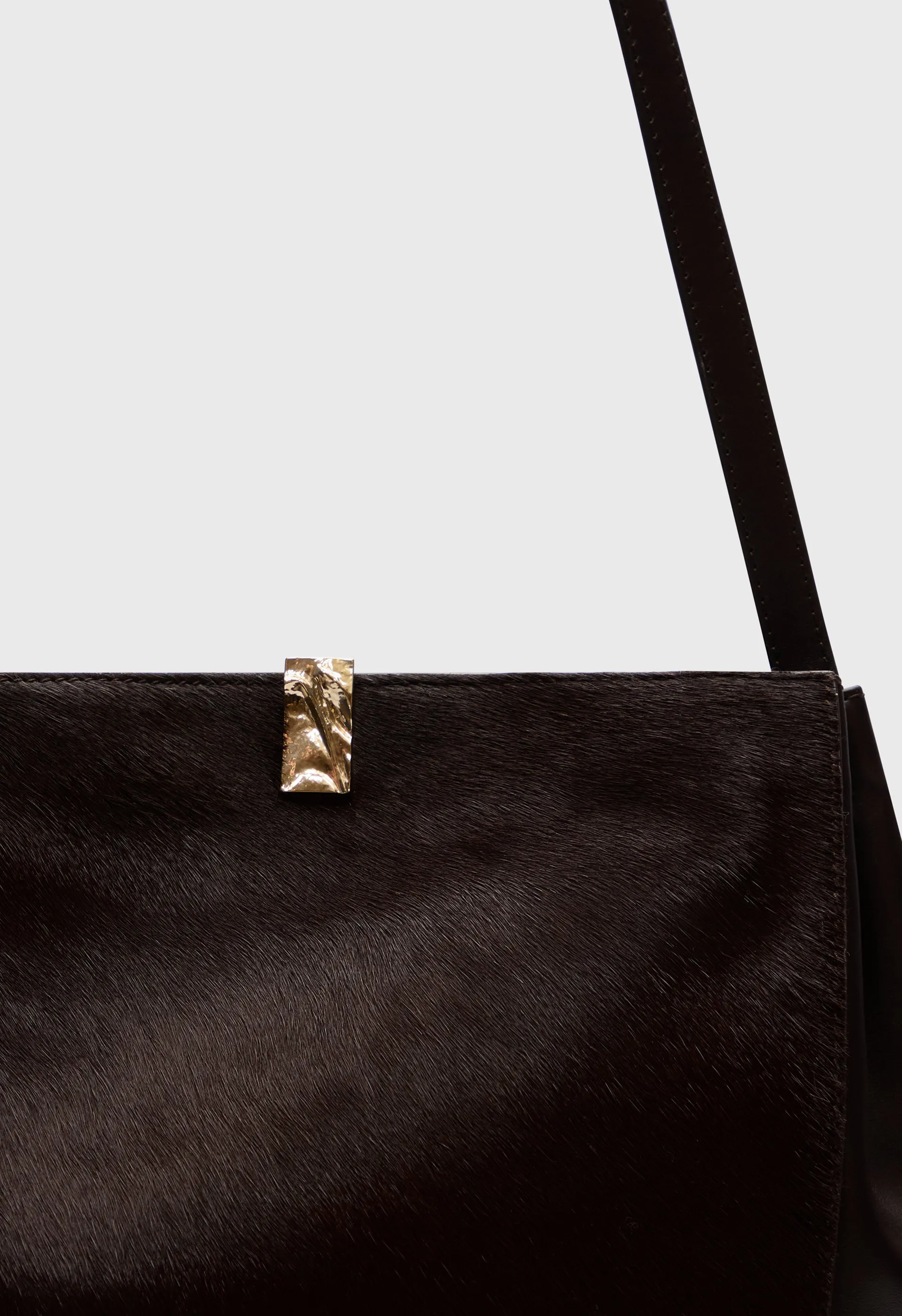 ODILE Pony-effect leather bucket bag sold by Loulou De Saison product image thumbnail 5