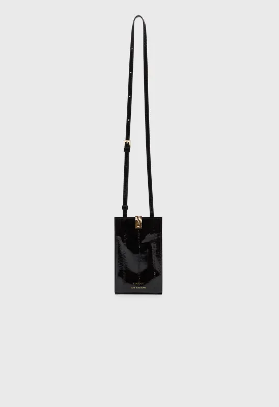 NERI Eel-effect leather cross-body mini bag made by Loulou De Saison