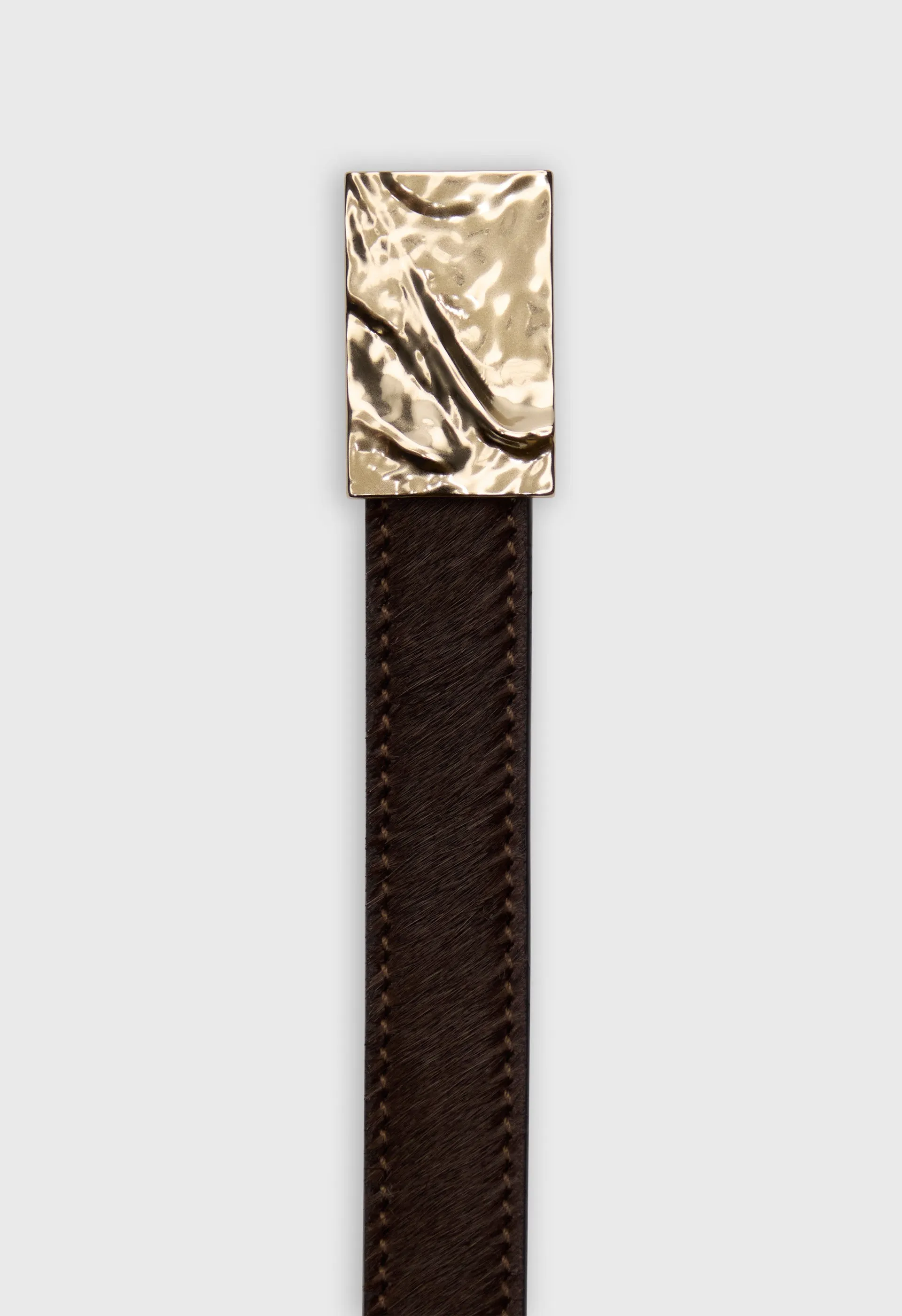 MORGAN Pony-effect leather belt sold by Loulou De Saison