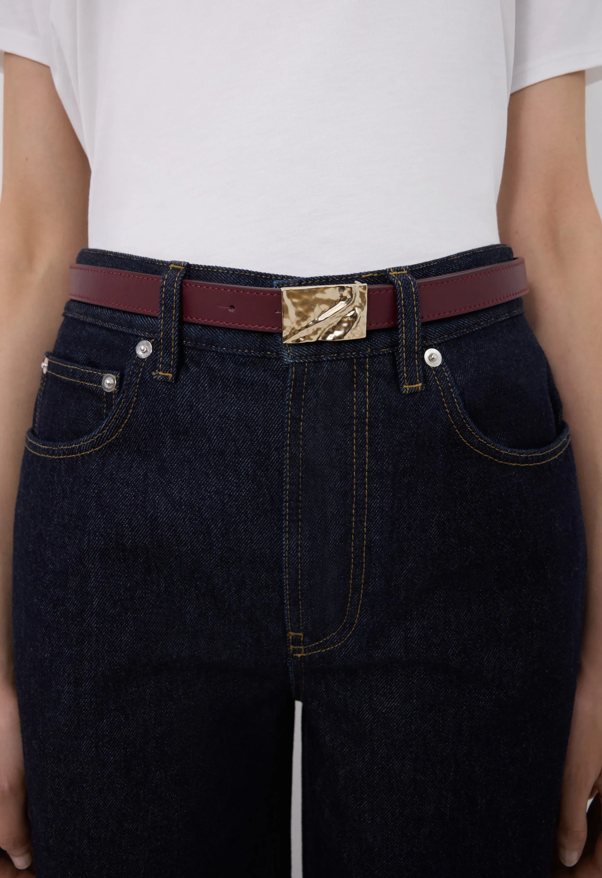 MINAR Leather belt sold by Loulou De Saison product image thumbnail 2