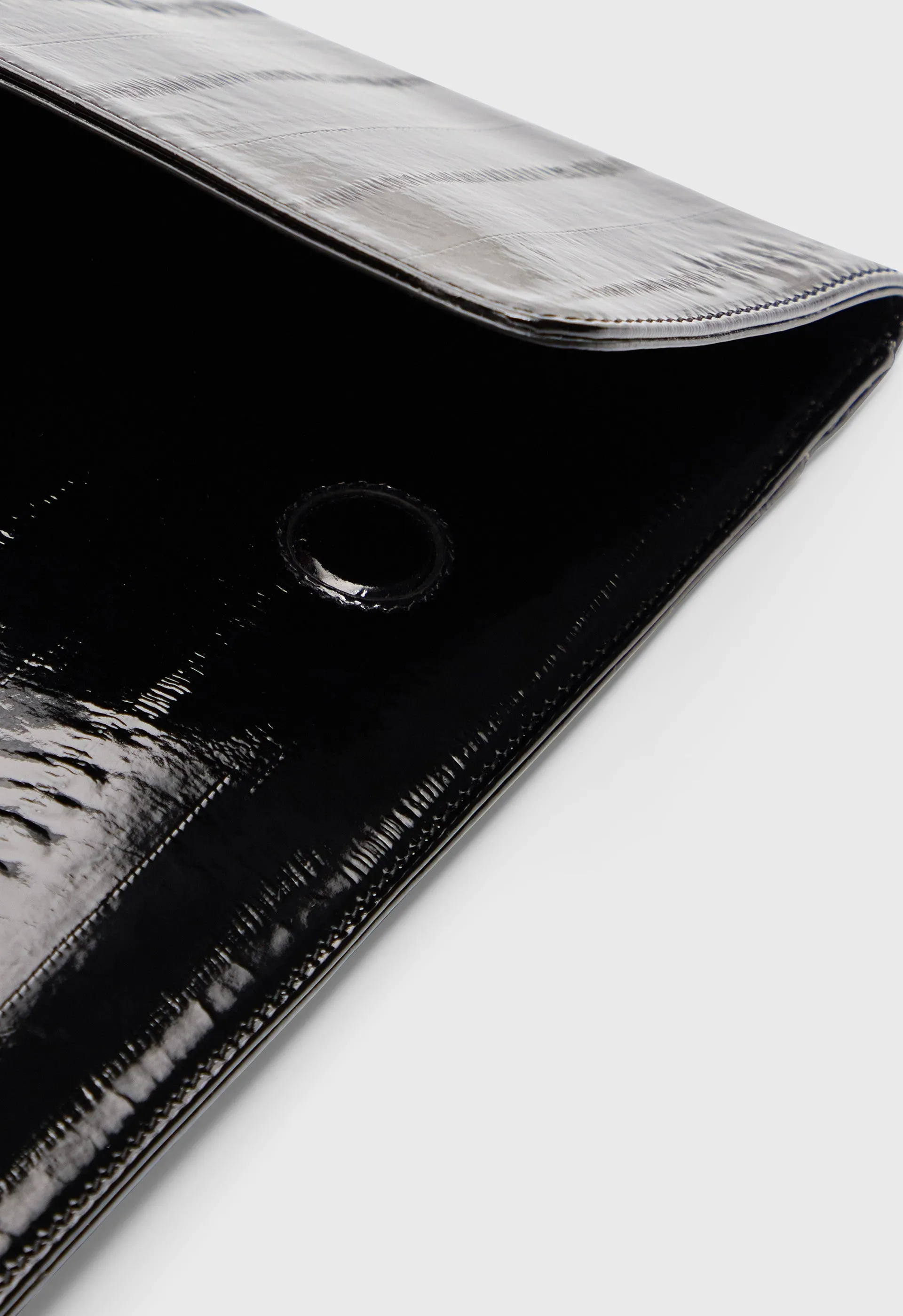 MAURY Eel-effect leather clutch sold by Loulou De Saison product image thumbnail 5