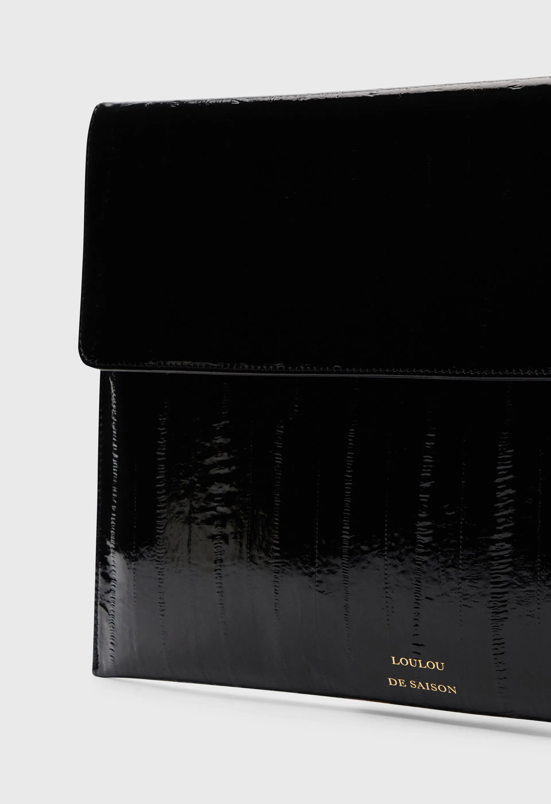 MAURY Eel-effect leather clutch sold by Loulou De Saison product image thumbnail 4