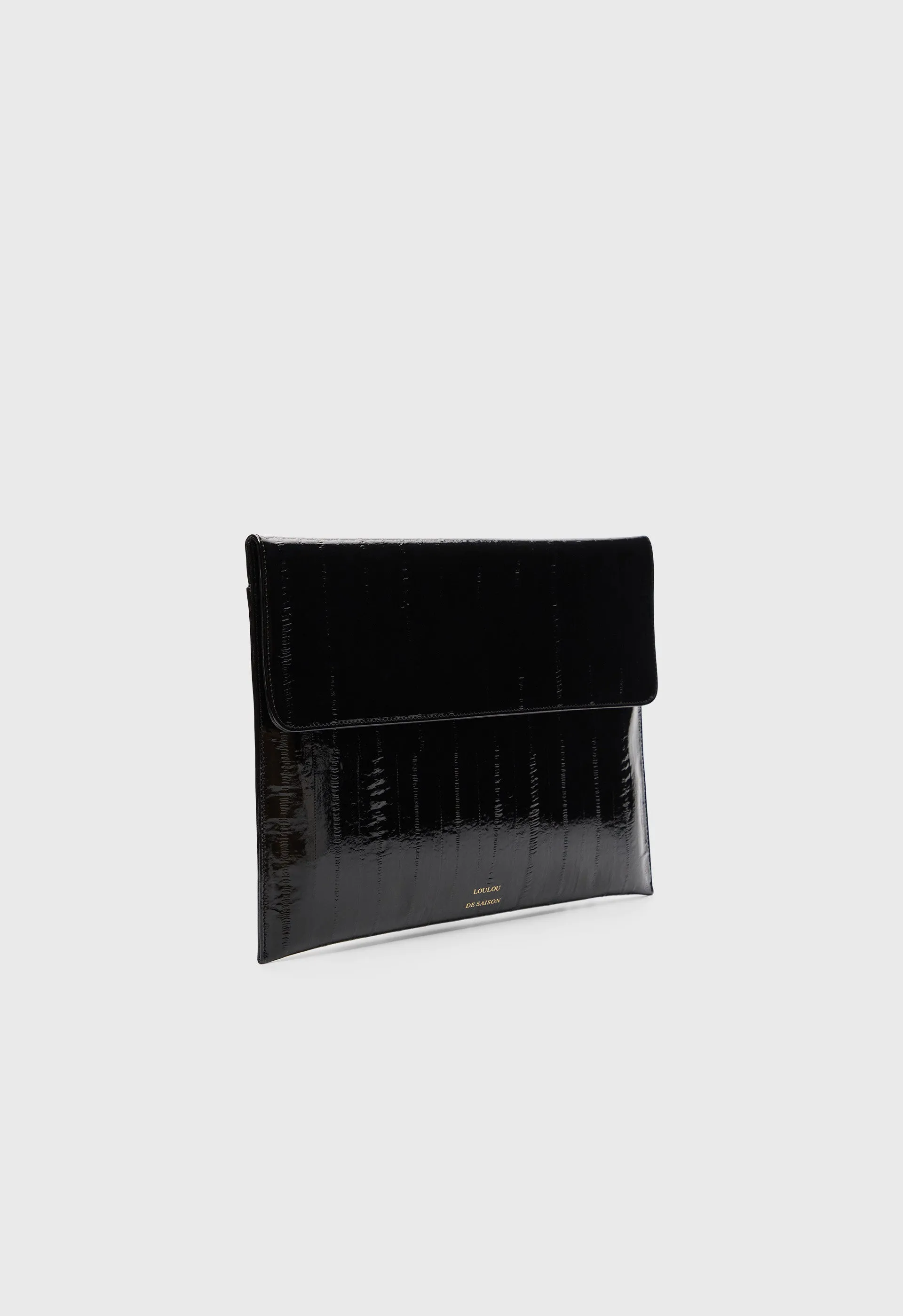 MAURY Eel-effect leather clutch sold by Loulou De Saison product image thumbnail 3
