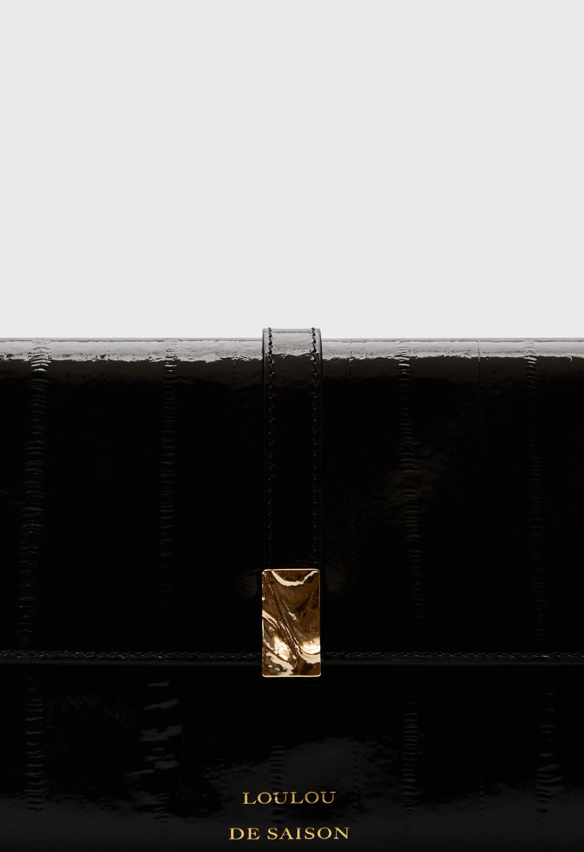 LYDIAN Eel-effect leather clutch sold by Loulou De Saison product image thumbnail 4