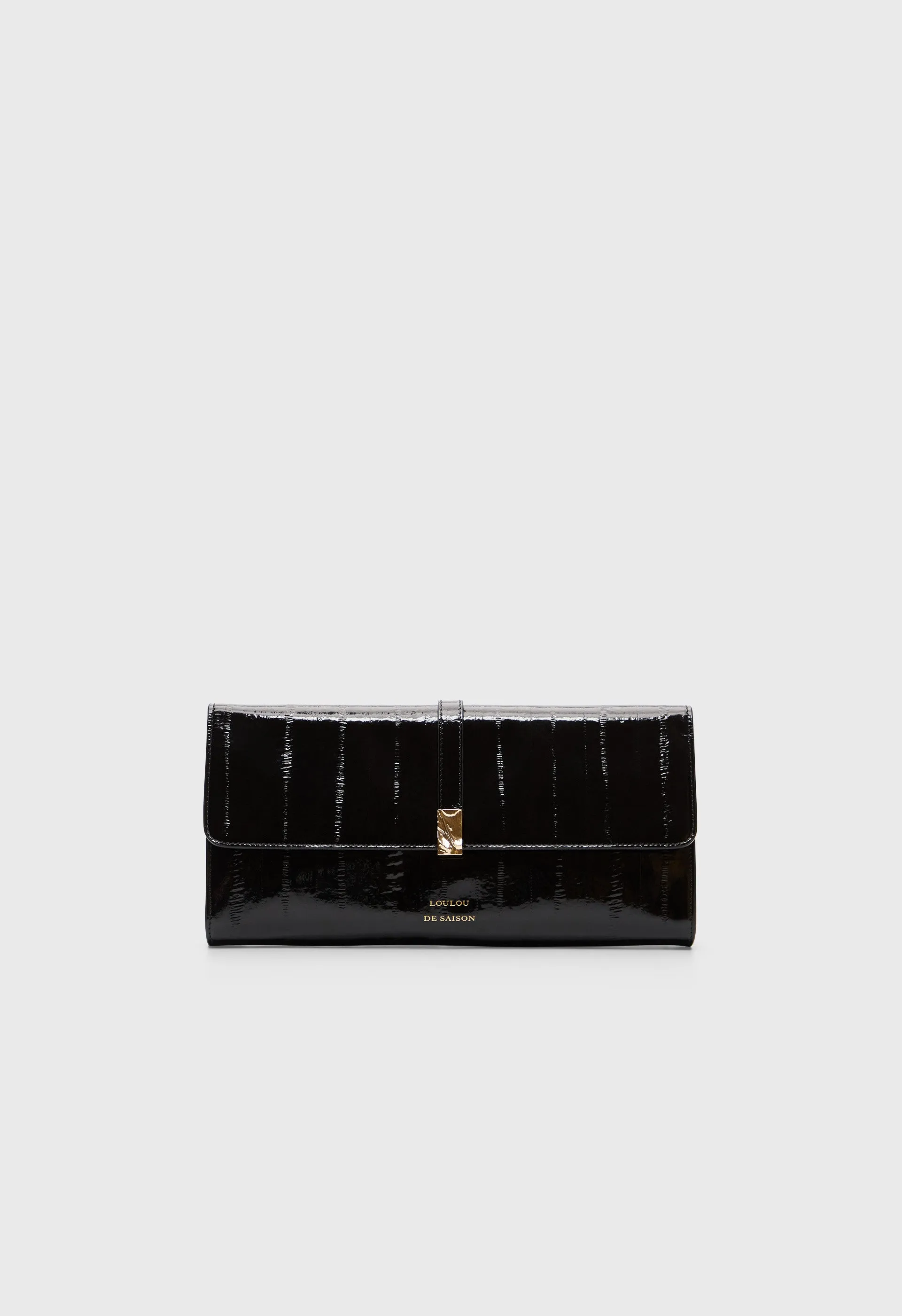 LYDIAN Eel-effect leather clutch sold by Loulou De Saison product image thumbnail 2