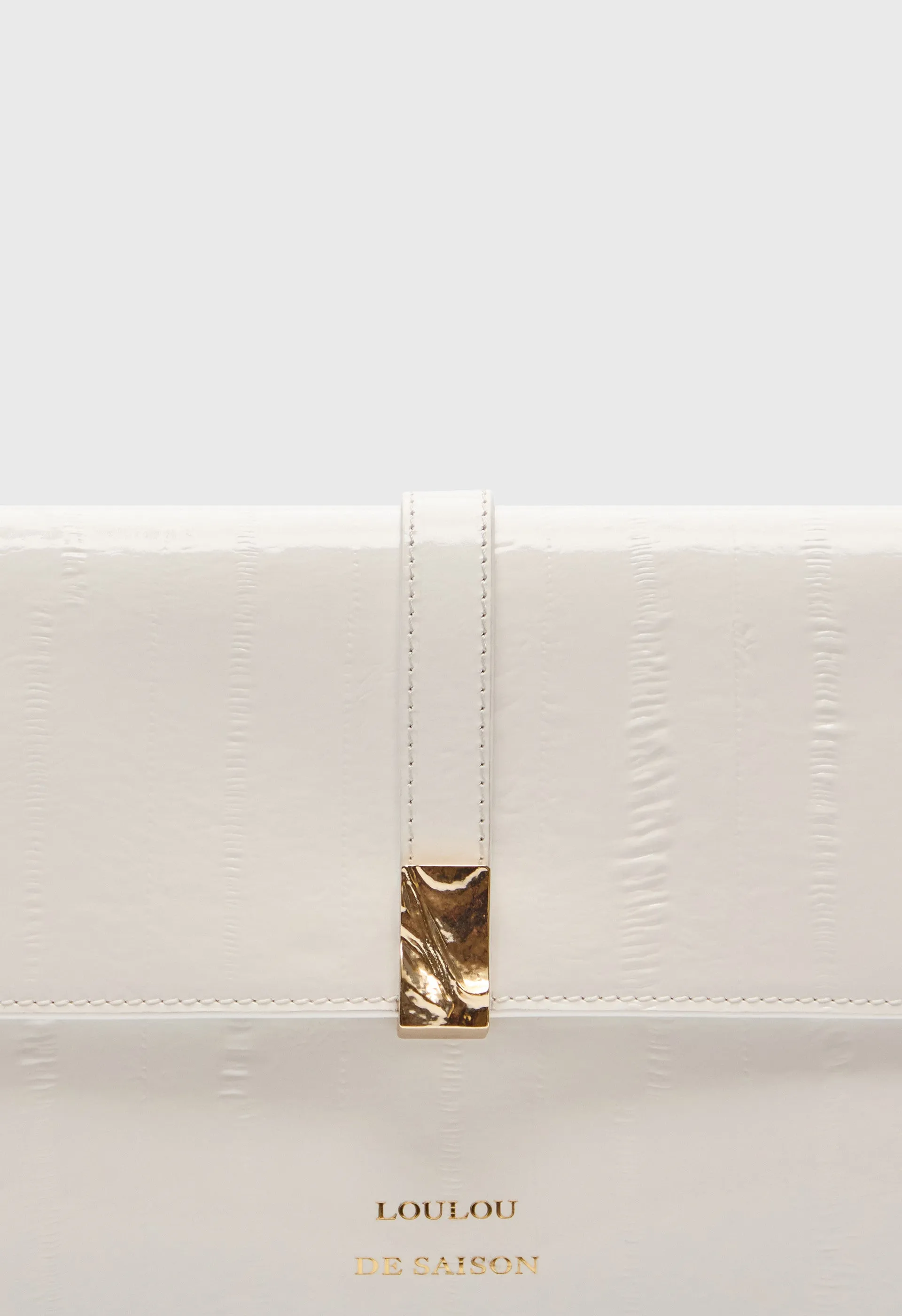 LYDIAN Eel-effect leather clutch sold by Loulou De Saison product image thumbnail 4