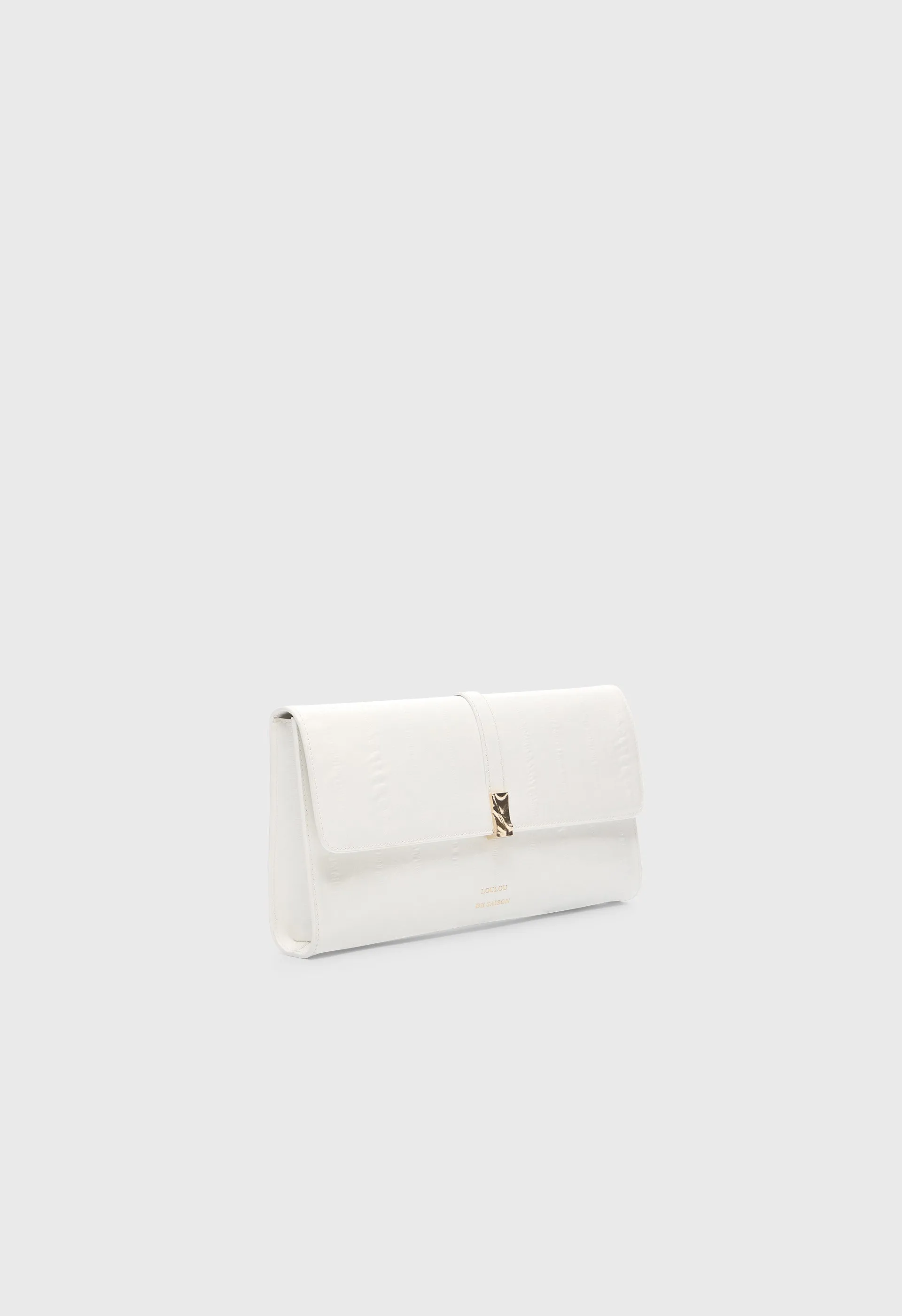 LYDIAN Eel-effect leather clutch sold by Loulou De Saison product image thumbnail 3
