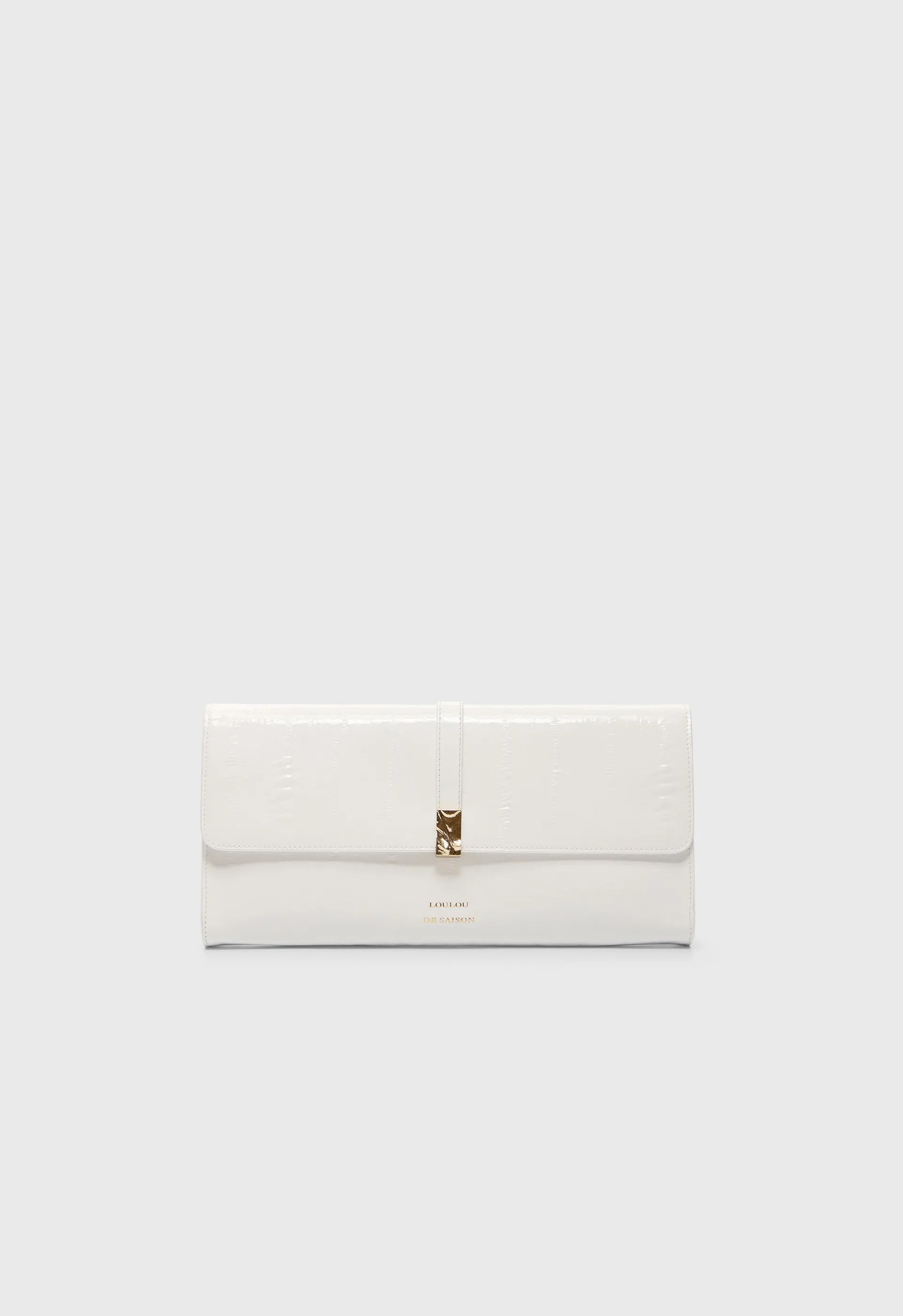 LYDIAN Eel-effect leather clutch sold by Loulou De Saison product image thumbnail 2