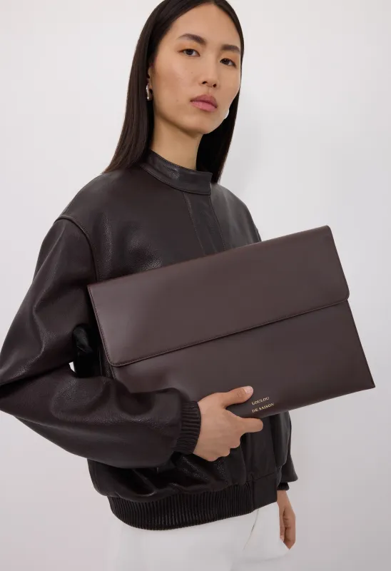 GAIA Leather clutch made by Loulou De Saison