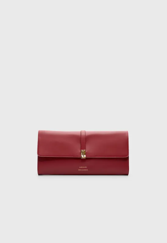 ELMER Leather clutch made by Loulou De Saison