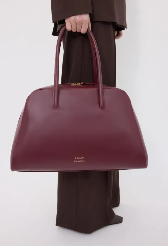 BUCKLEY Leather bowling bag made by Loulou De Saison