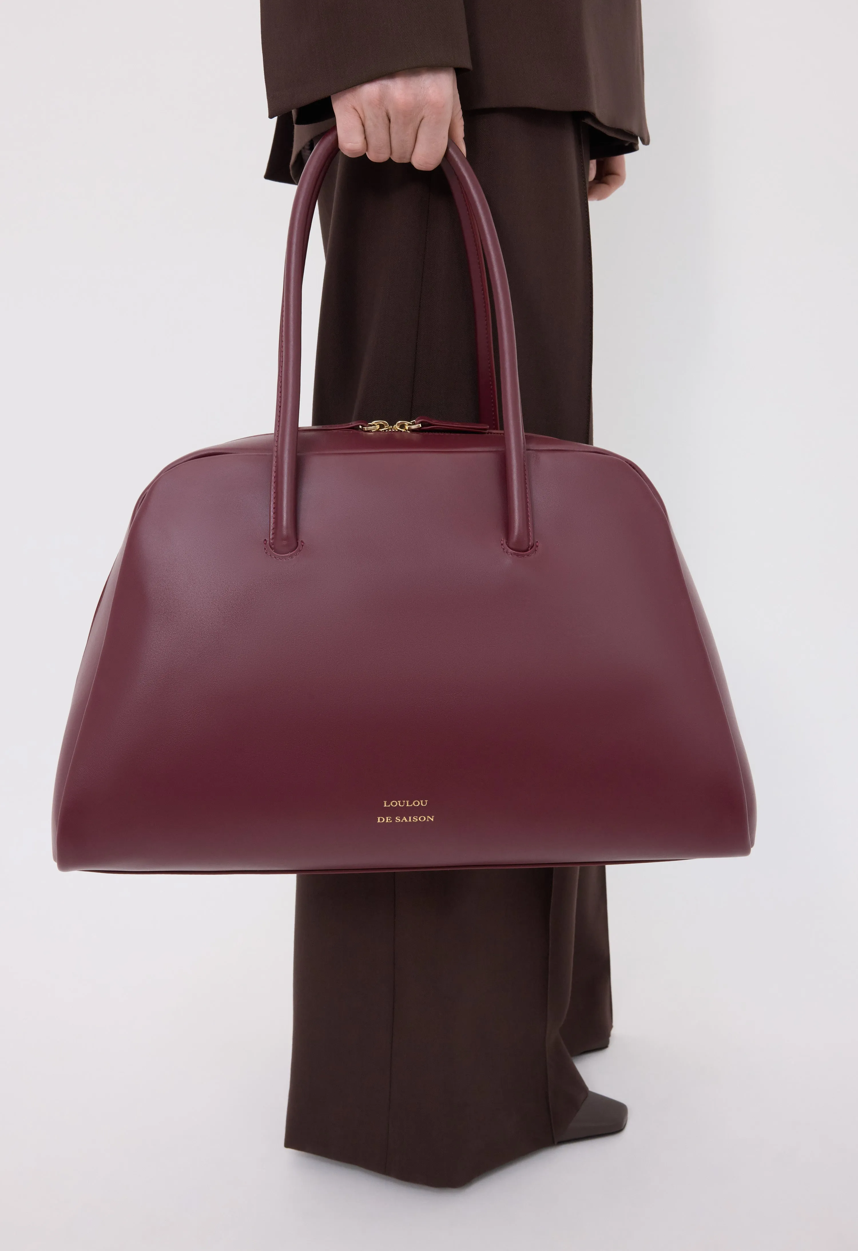 BUCKLEY Leather bowling bag sold by Loulou De Saison