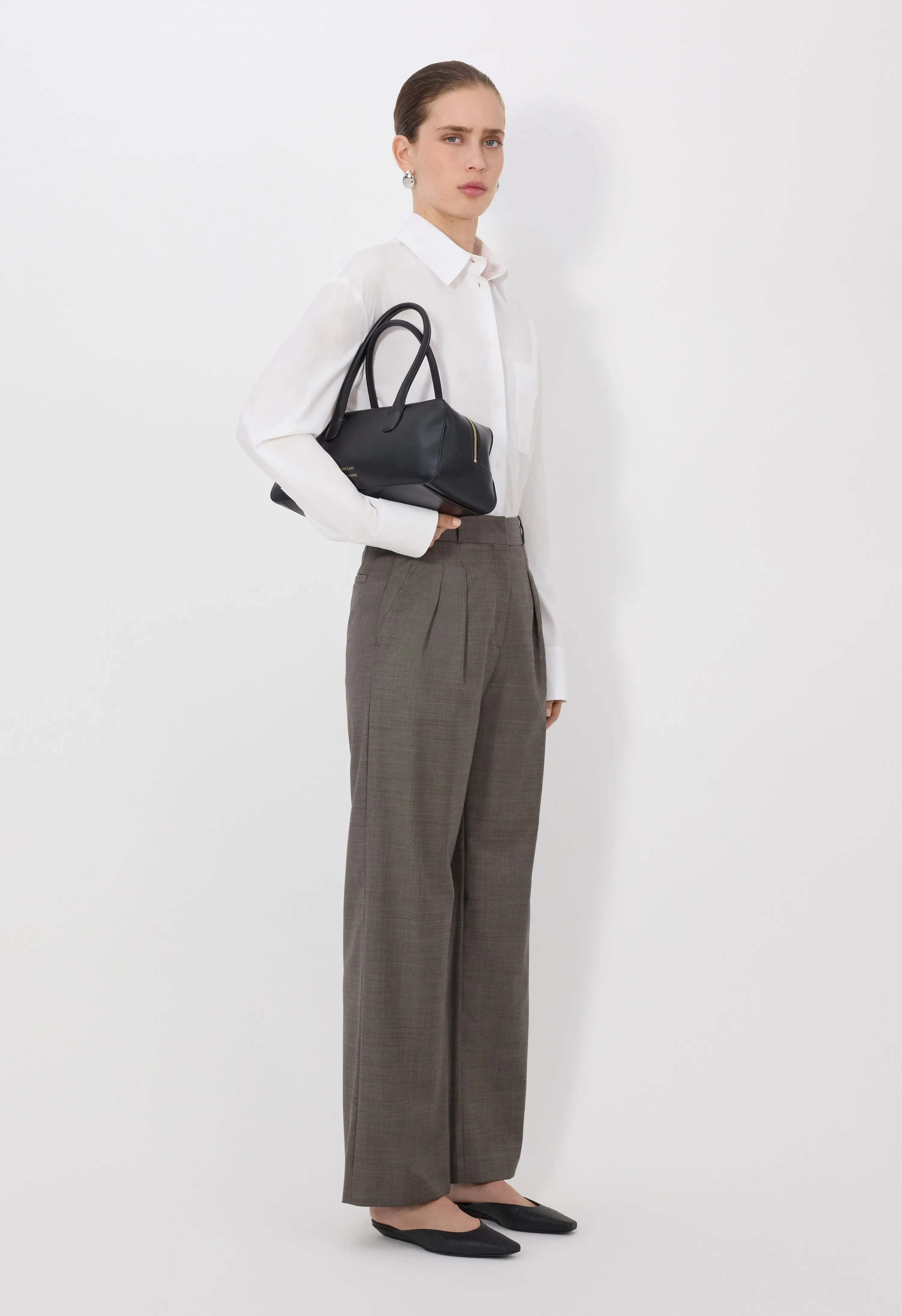 SBIRU LDS Pleated wool trousers sold by Loulou De Saison product image thumbnail 3