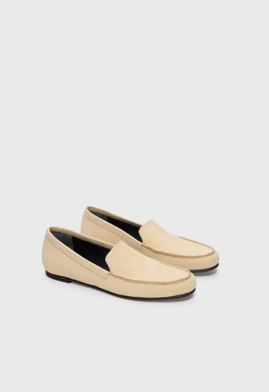 PESARO Soft suede loafers sold by Loulou De Saison