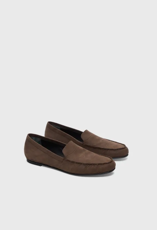 PESARO Soft suede loafers sold by Loulou De Saison