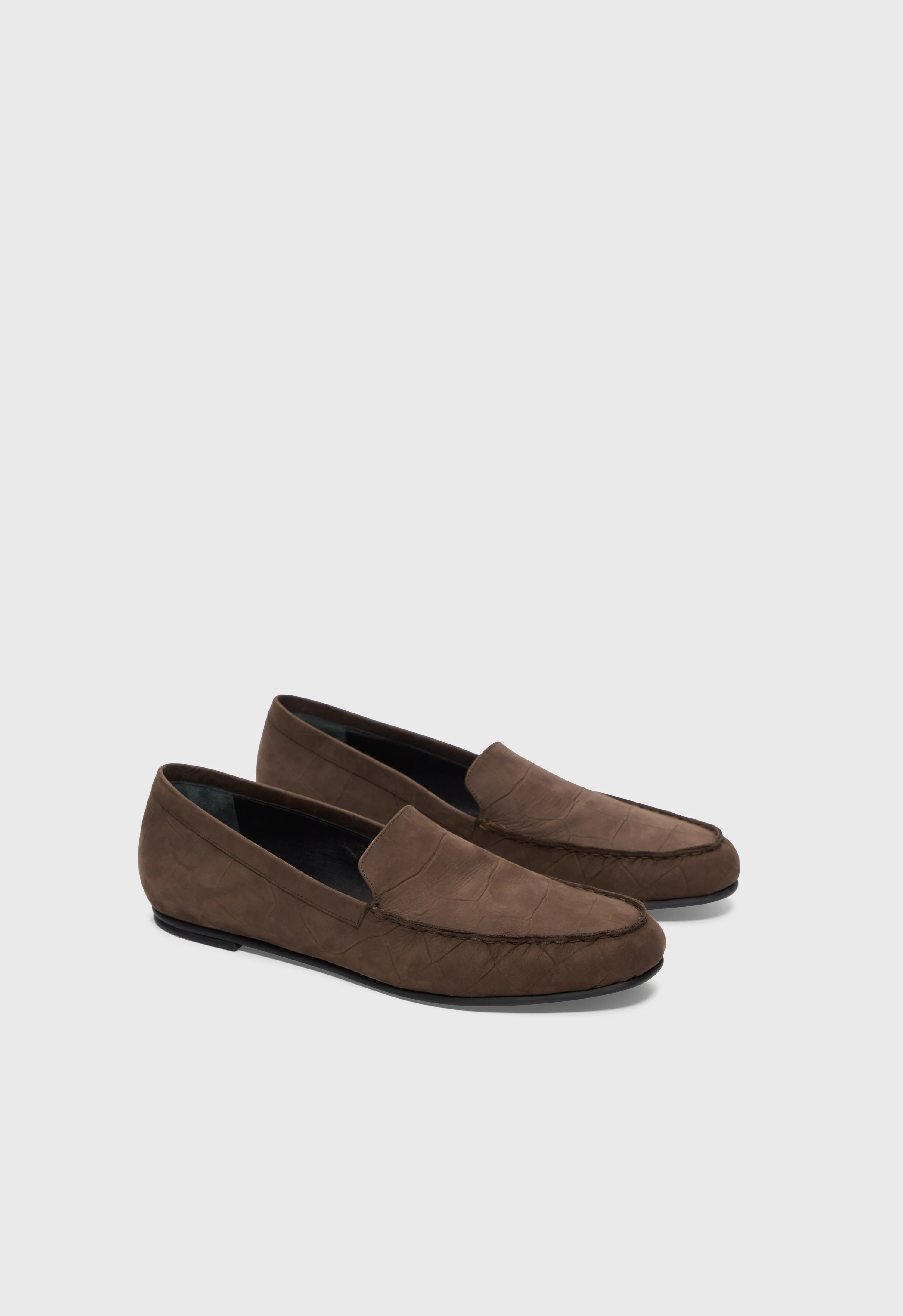 PESARO Soft suede loafers sold by Loulou De Saison