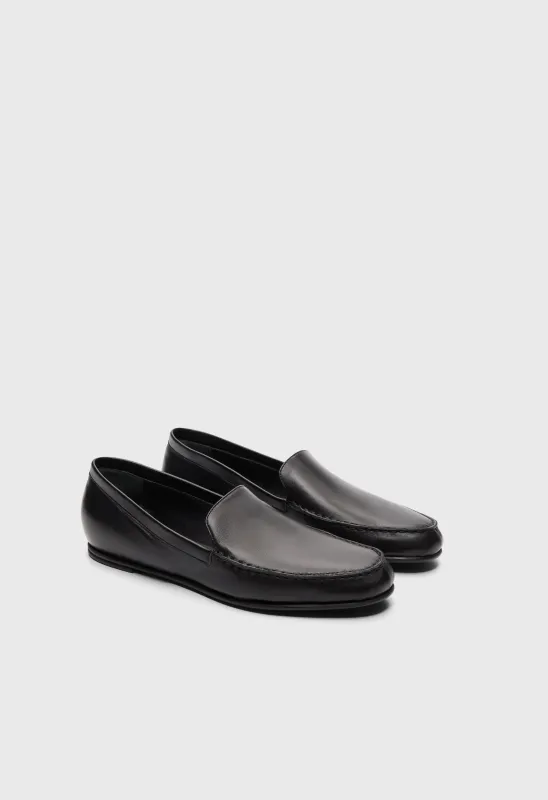BOROS LDS Nappa leather loafers sold by Loulou De Saison