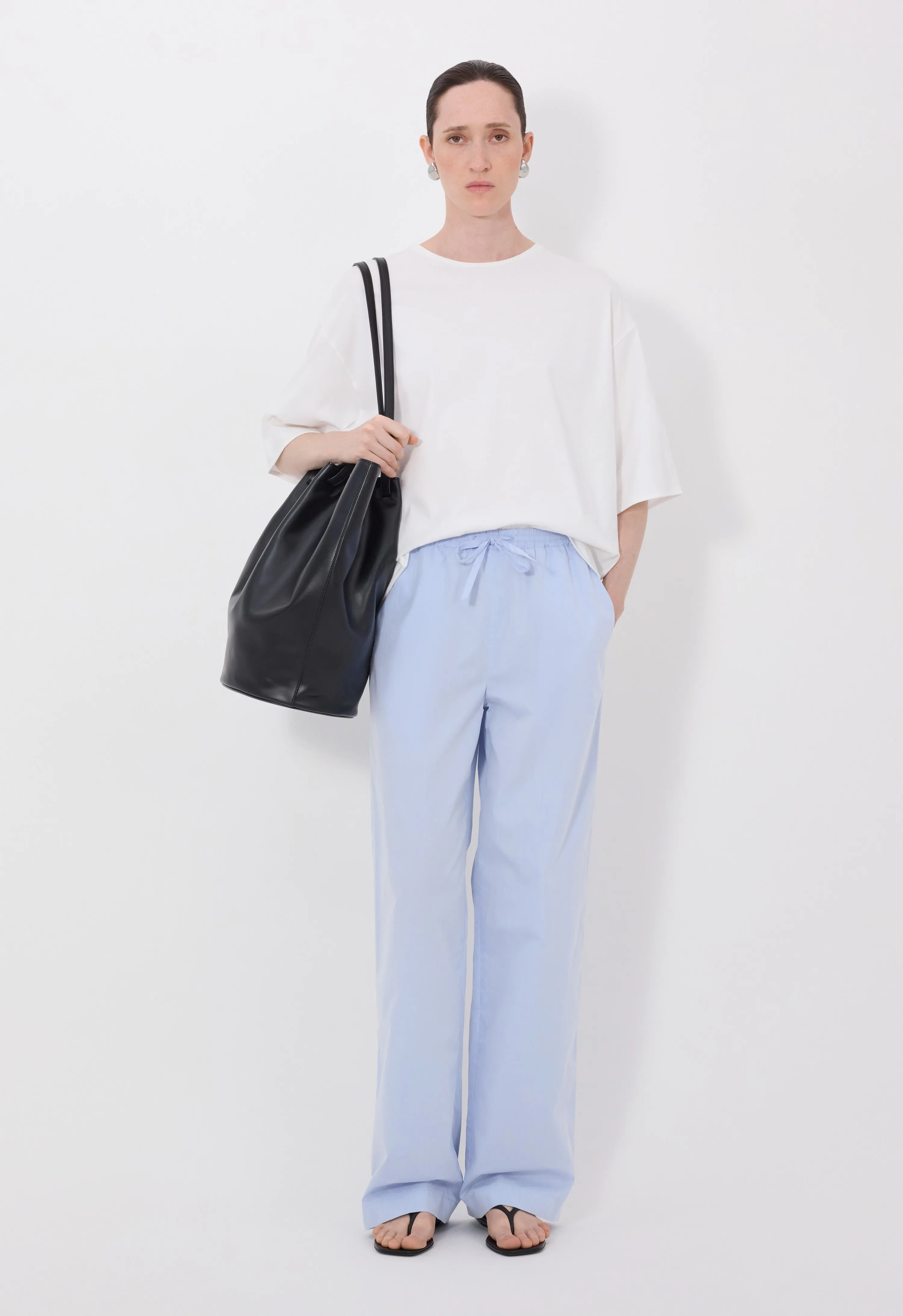 SERO LDS Cotton poplin trousers sold by Loulou De Saison