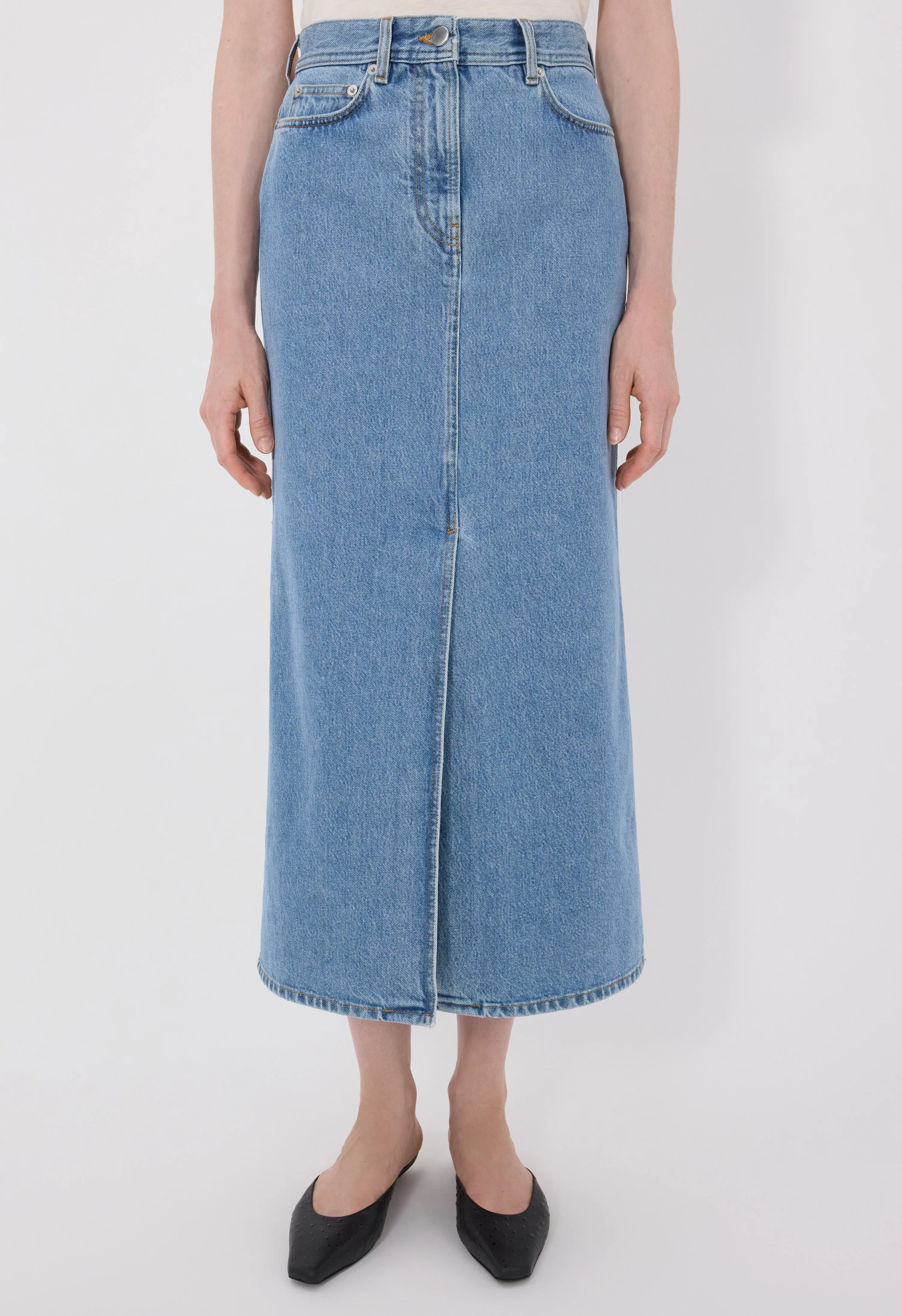 RONA LDS Denim skirt sold by Loulou De Saison product image thumbnail 4