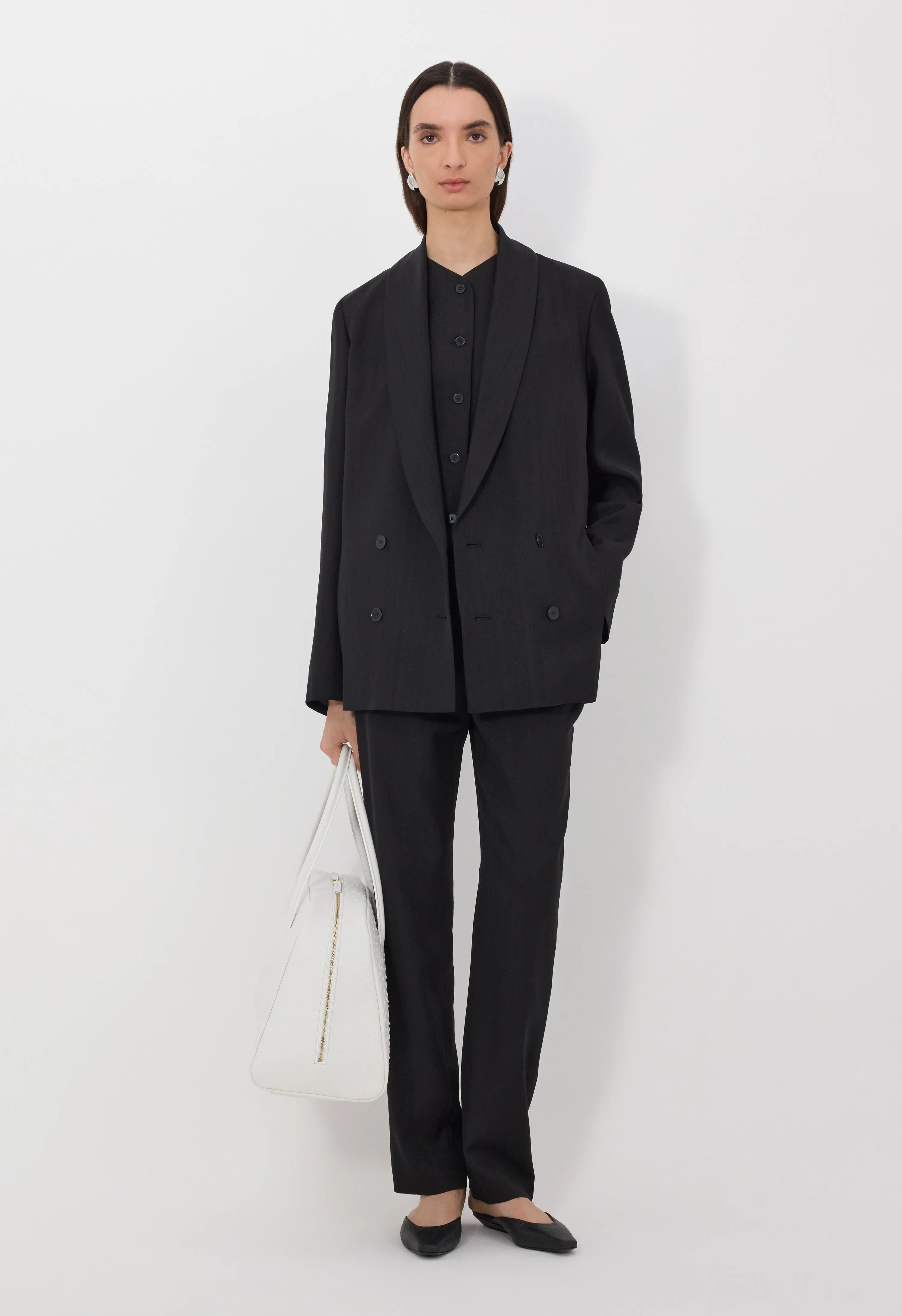 MINKA Oversized tailored jacket sold by Loulou De Saison