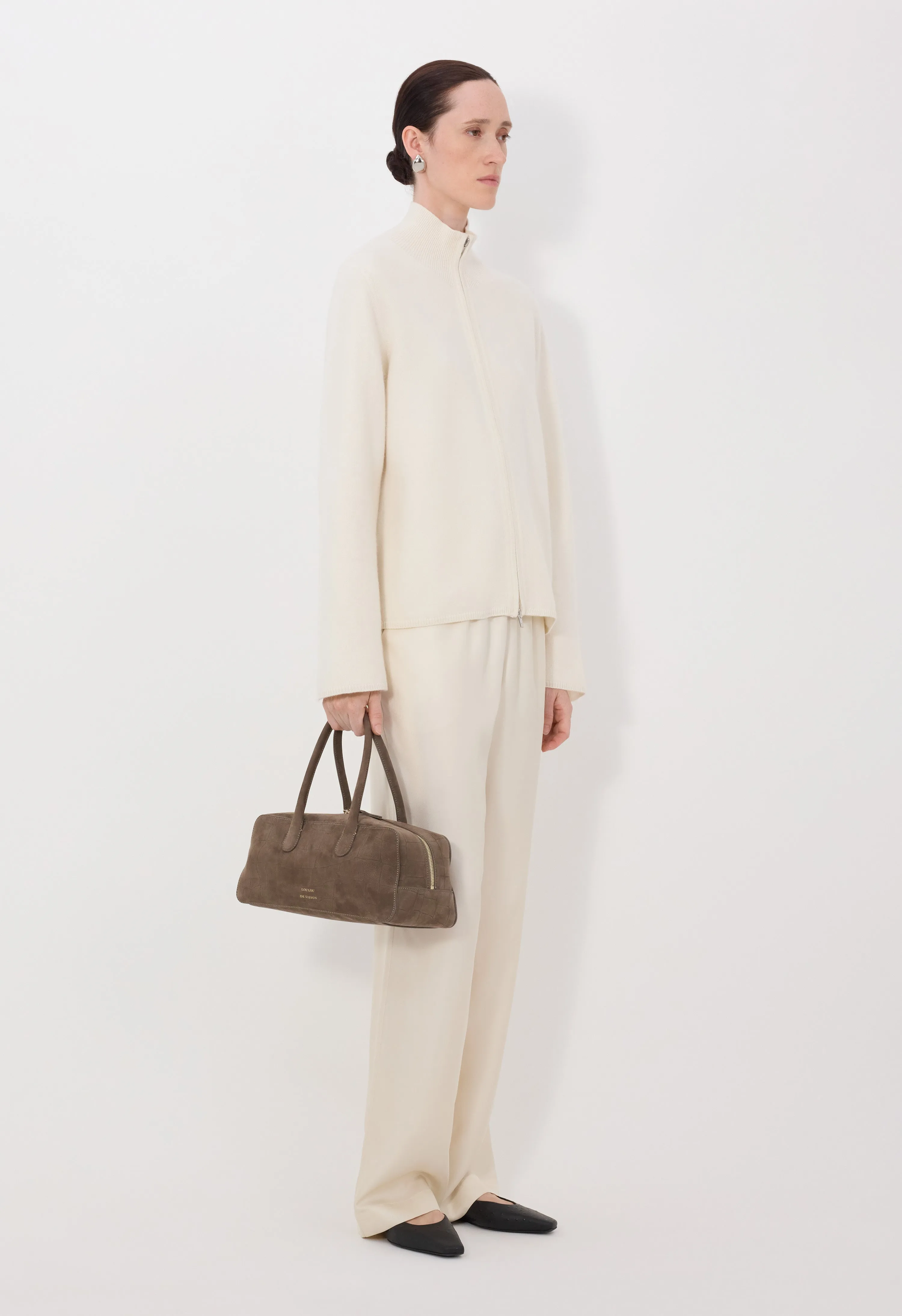 GABI Zipped cashmere cardigan sold by Loulou De Saison product image thumbnail 3