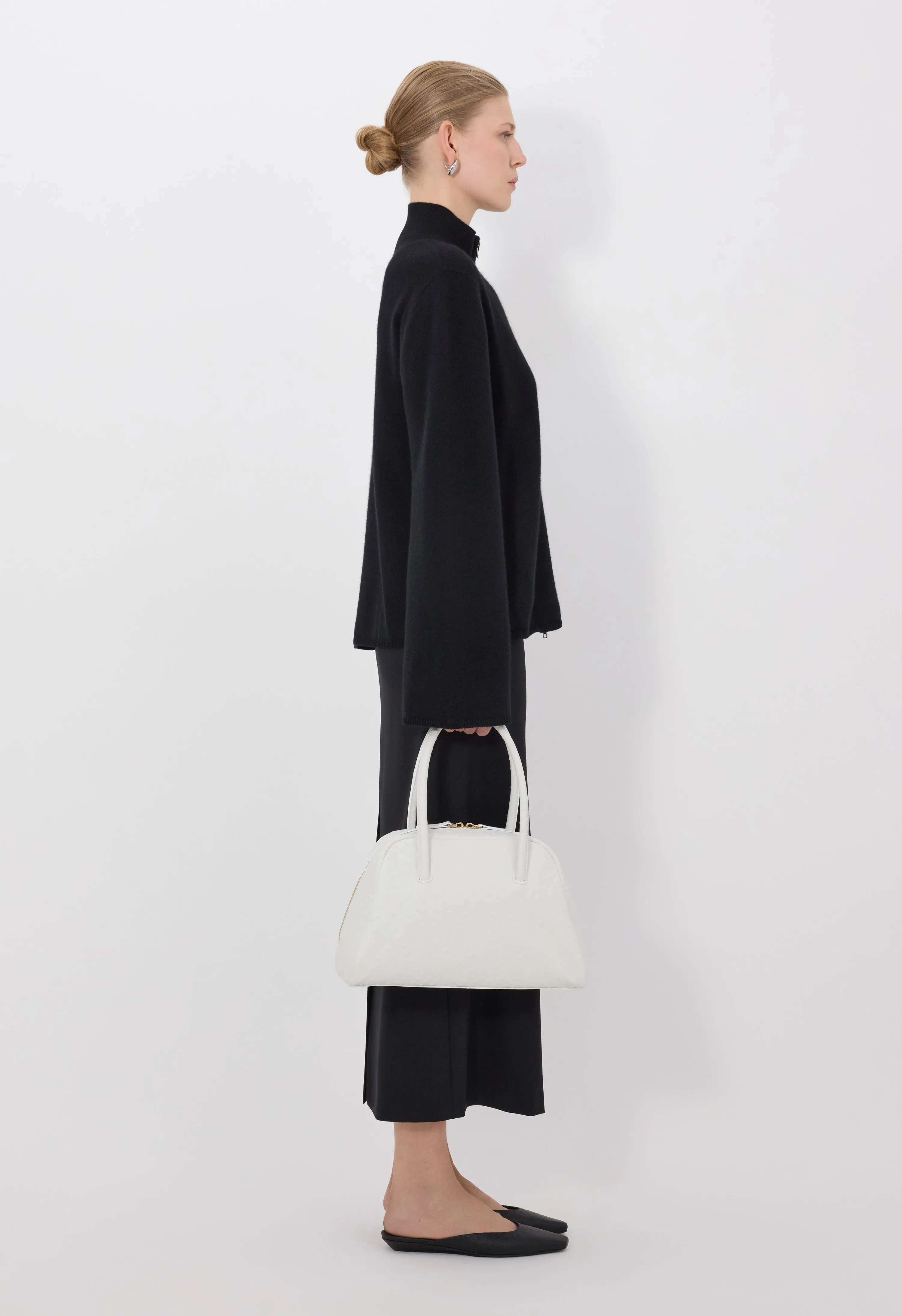 GABI Zipped cashmere cardigan sold by Loulou De Saison product image thumbnail 3