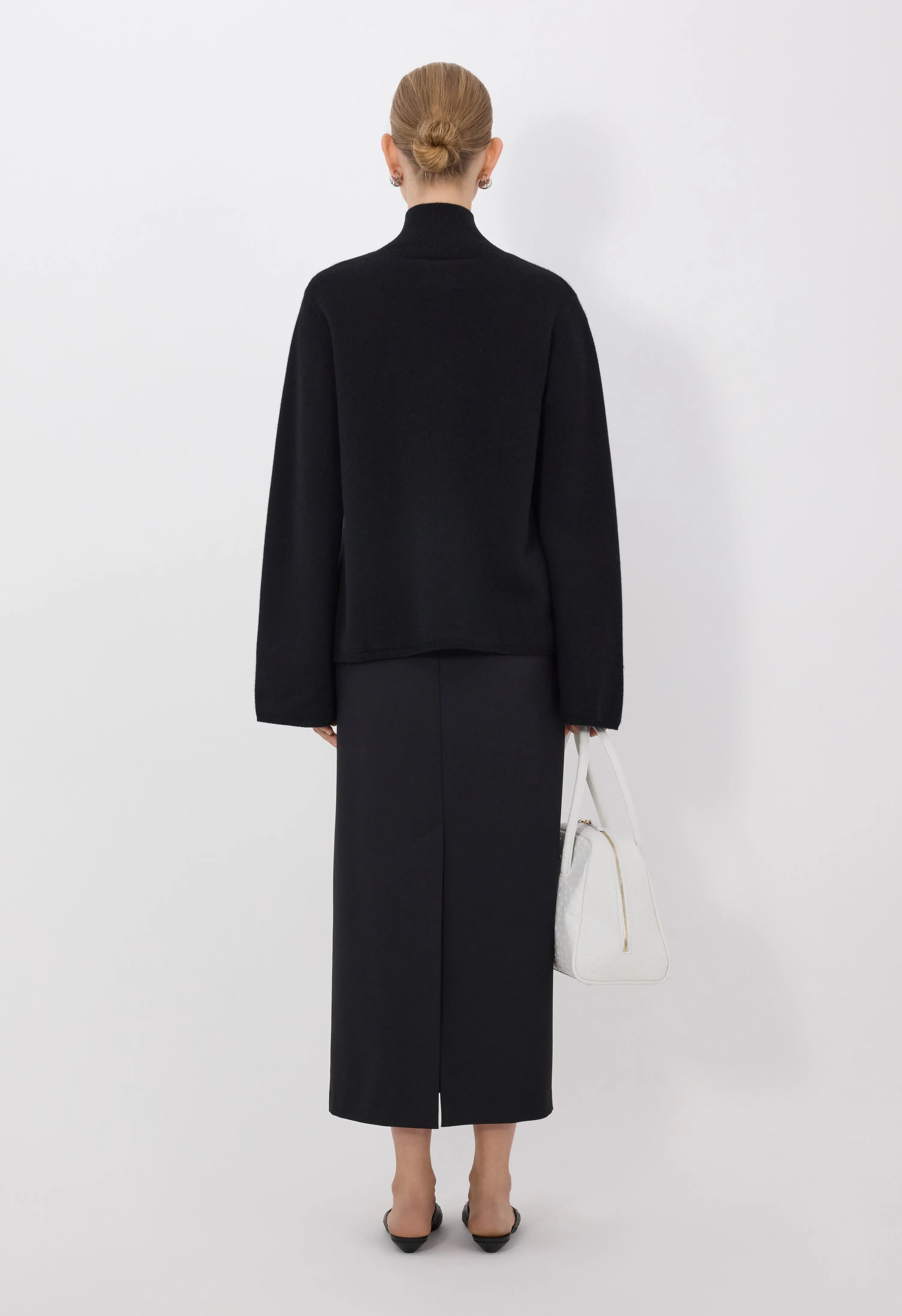 GABI Zipped cashmere cardigan sold by Loulou De Saison product image thumbnail 5