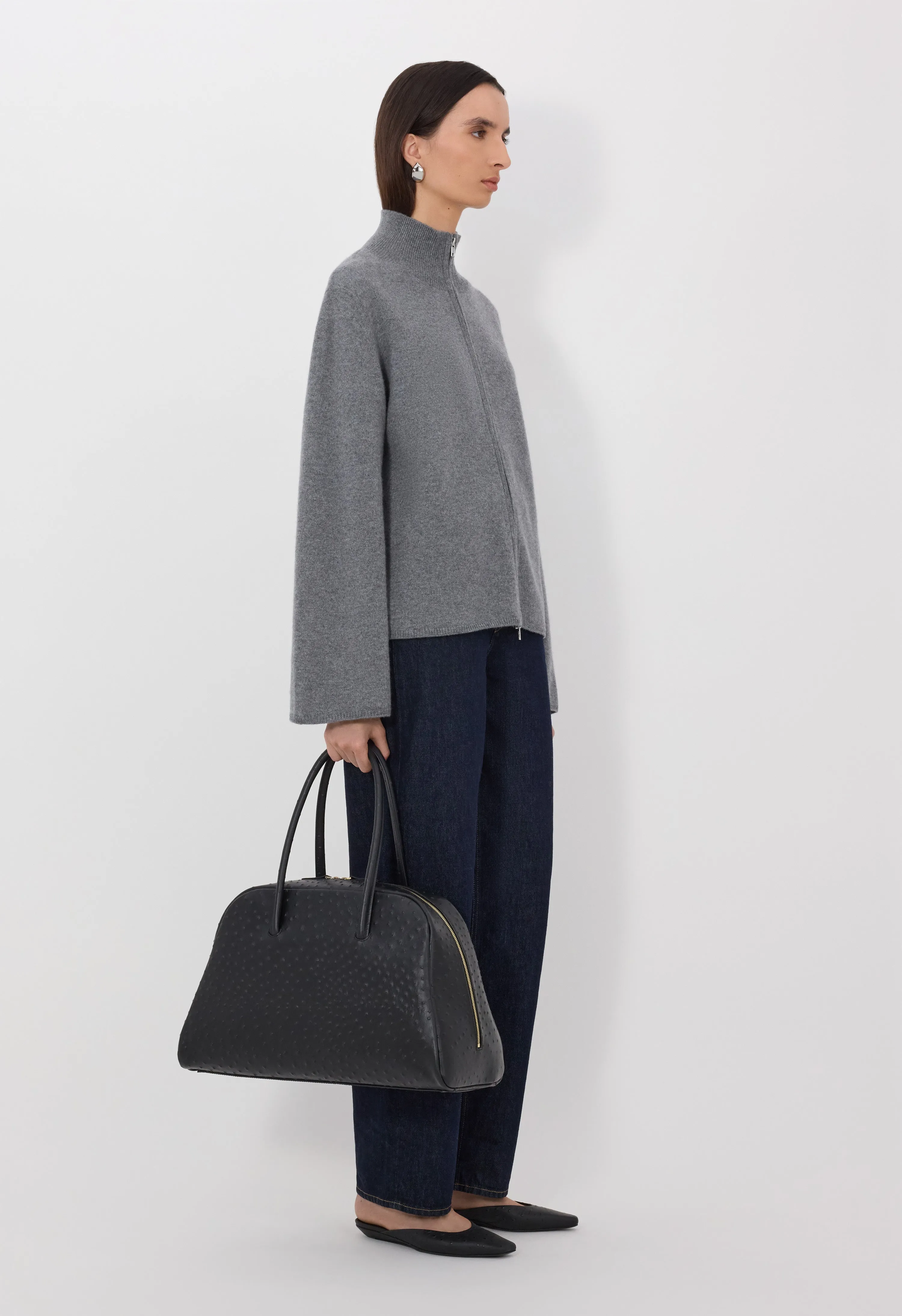 GABI Zipped cashmere cardigan sold by Loulou De Saison product image thumbnail 3