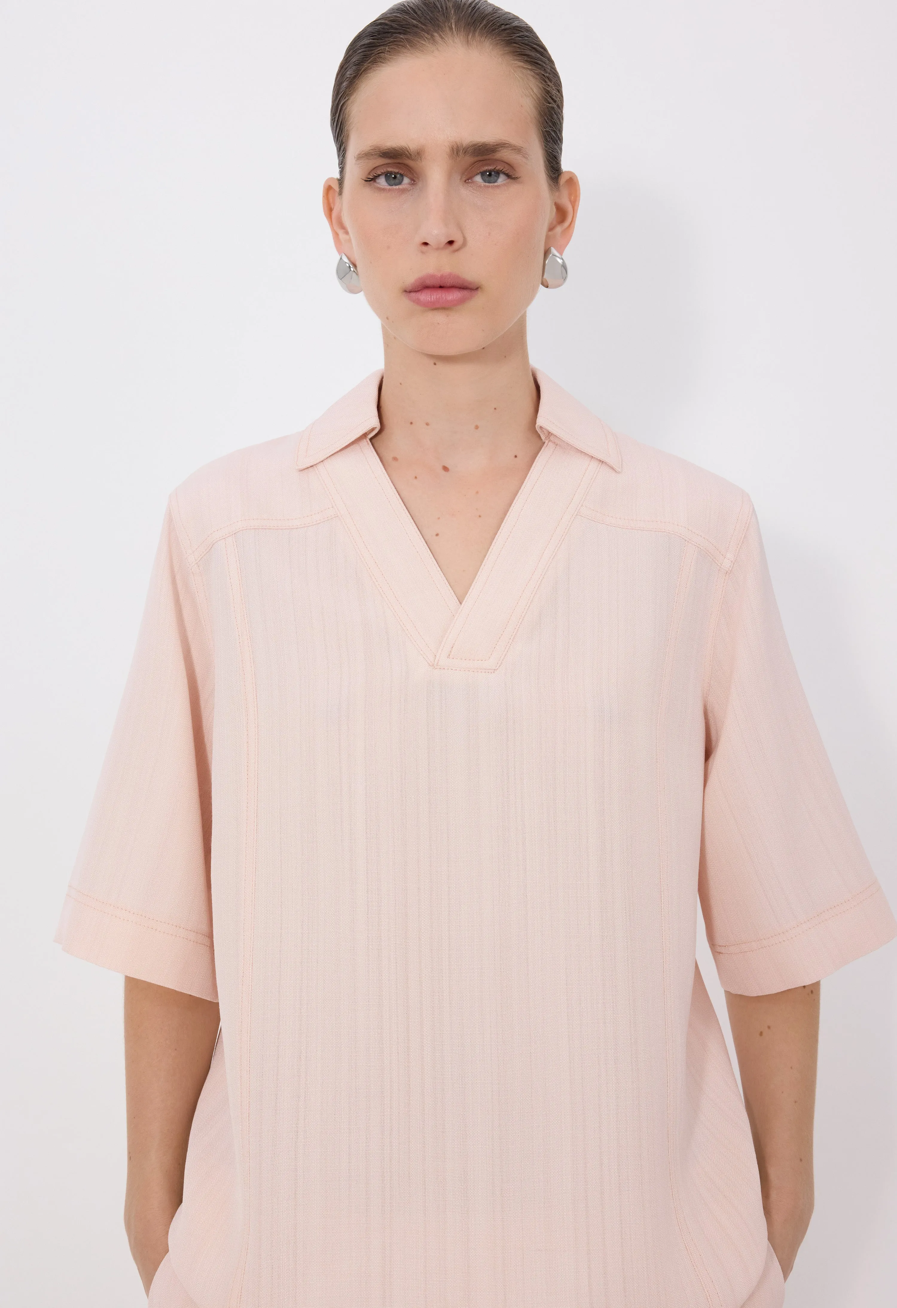 ERMO Oversized polo shirt sold by Loulou De Saison product image thumbnail 4