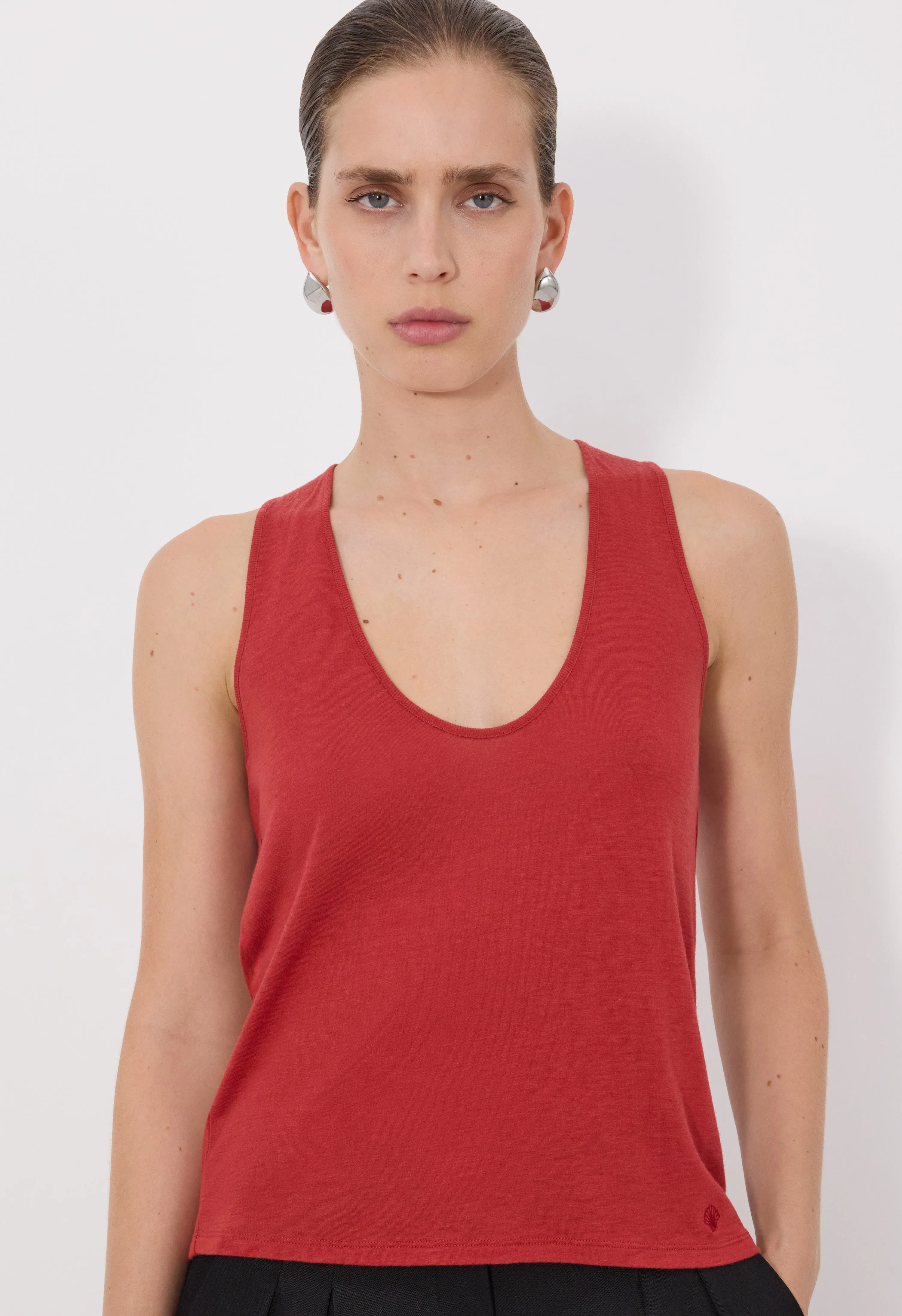ALBIA LDS U neck tank top sold by Loulou De Saison product image thumbnail 4
