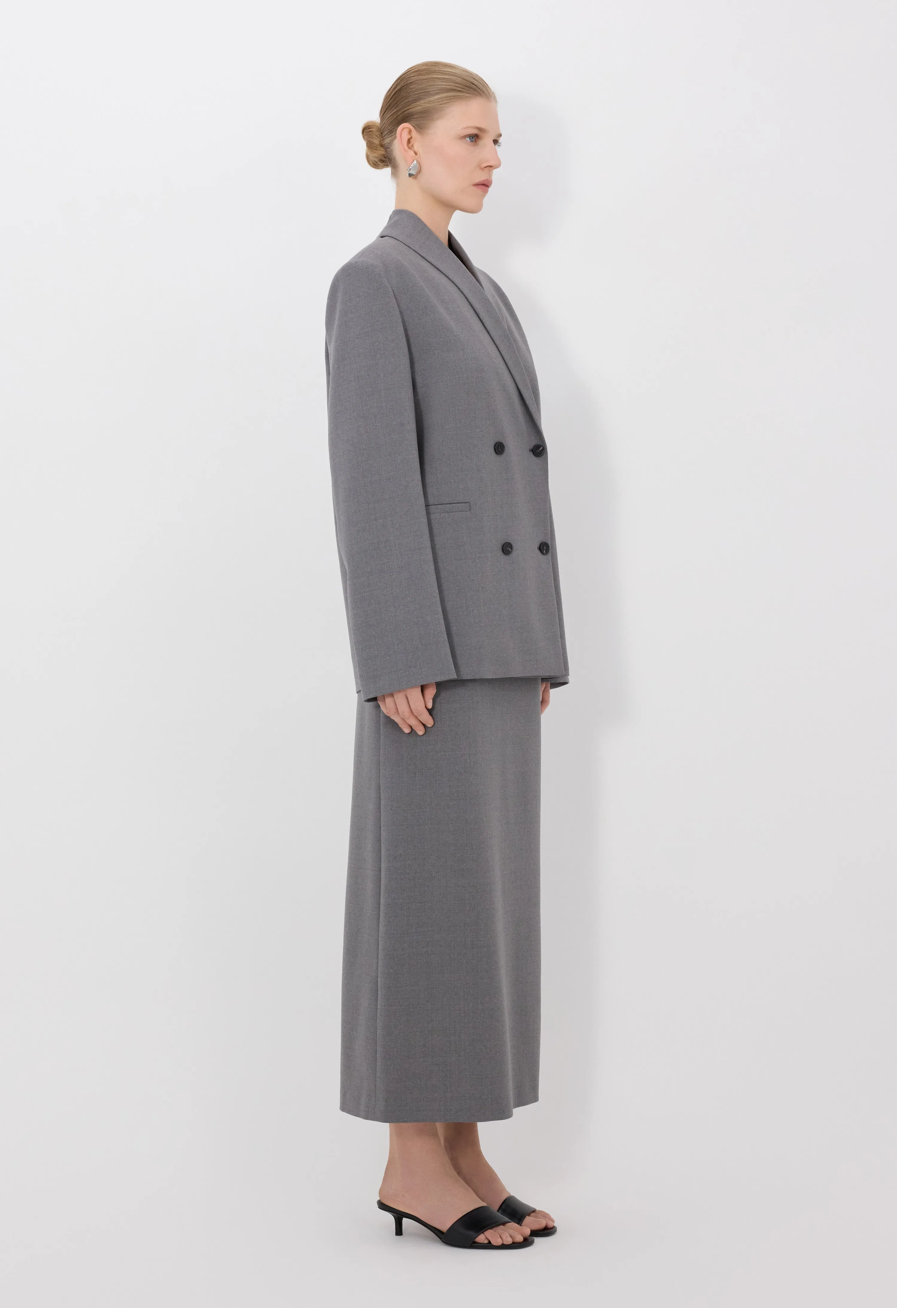 SANCIA LDS Double breasted shawl collar jacket sold by Loulou De Saison product image thumbnail 3