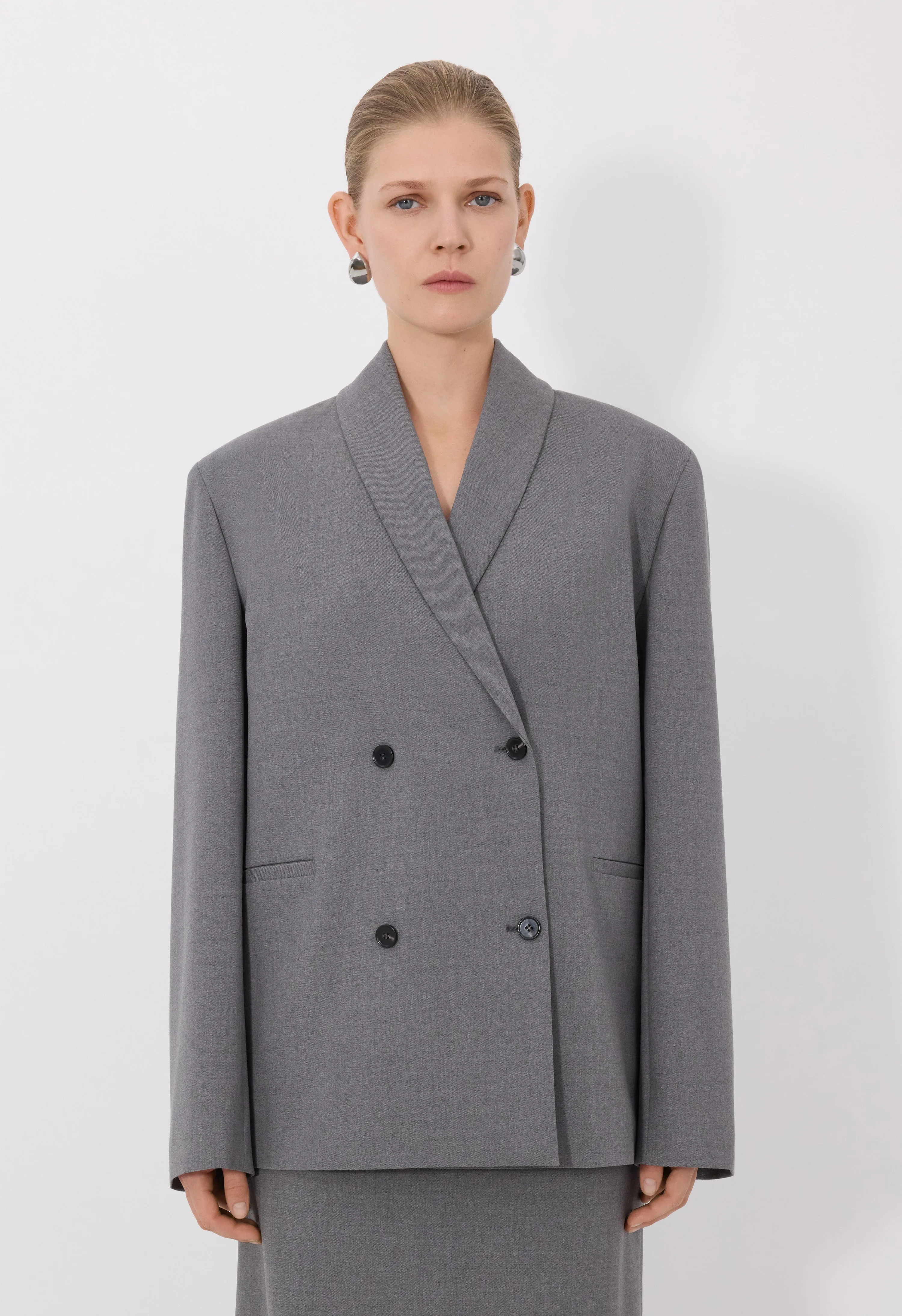 SANCIA LDS Double breasted shawl collar jacket sold by Loulou De Saison product image thumbnail 4