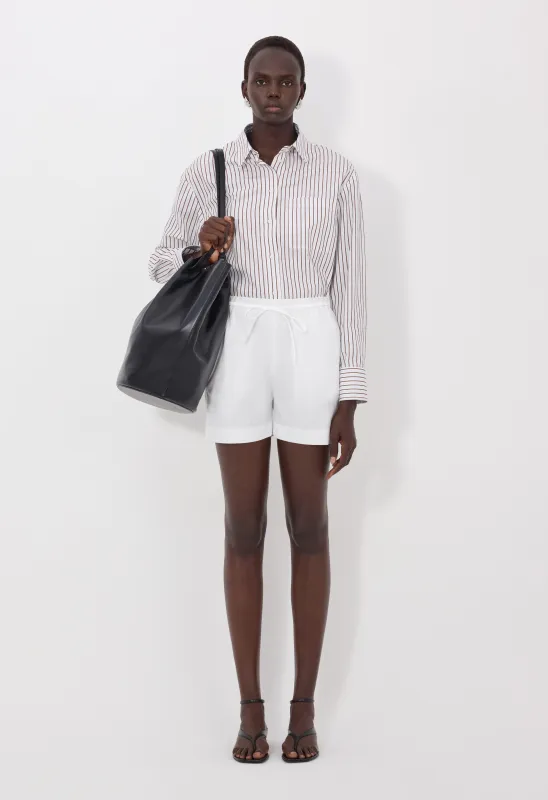 MALONE Cotton poplin shorts sold by Loulou De Saison
