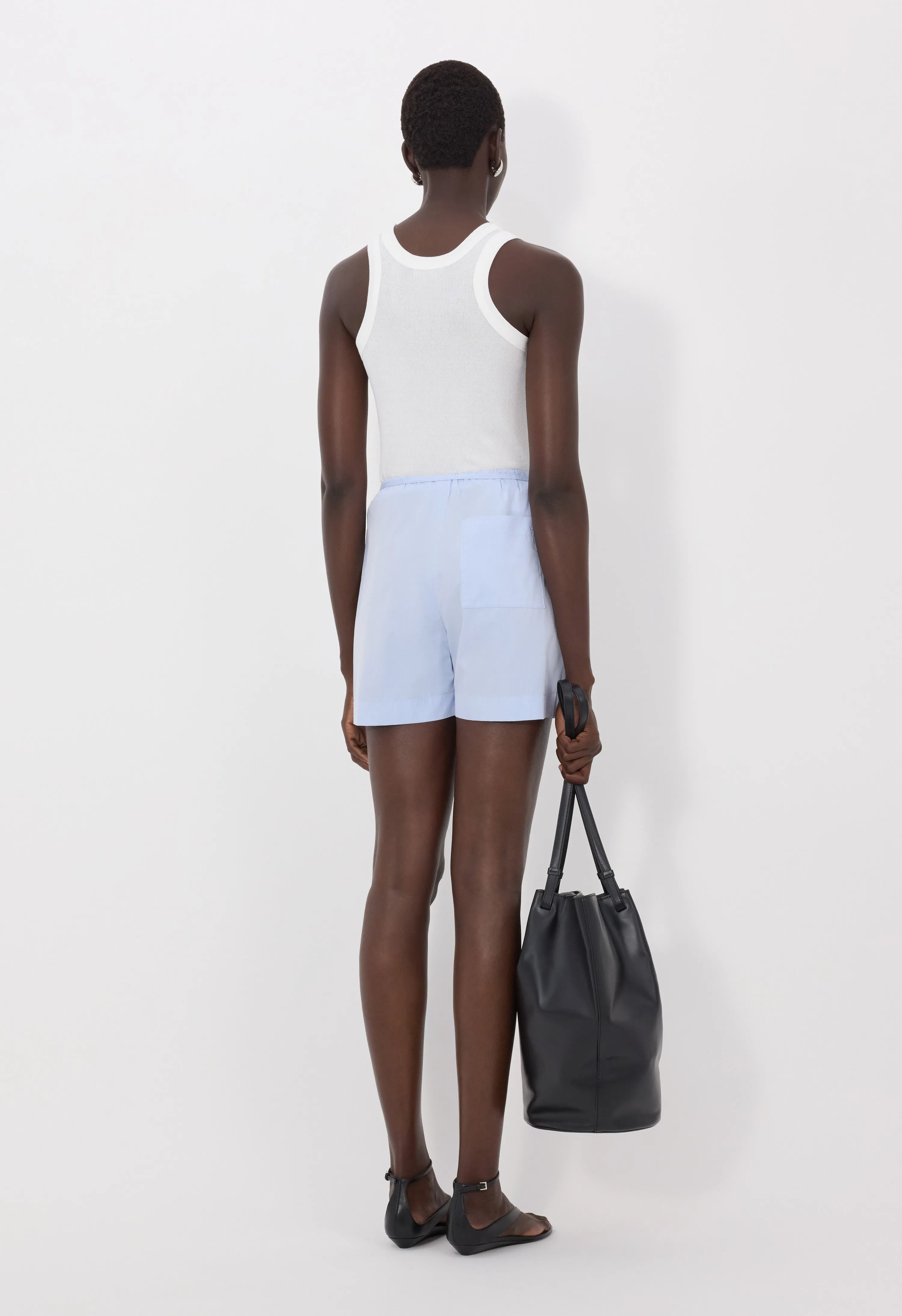 MALONE Cotton poplin shorts sold by Loulou De Saison product image thumbnail 5