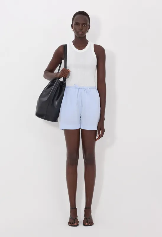 MALONE Cotton poplin shorts made by Loulou De Saison