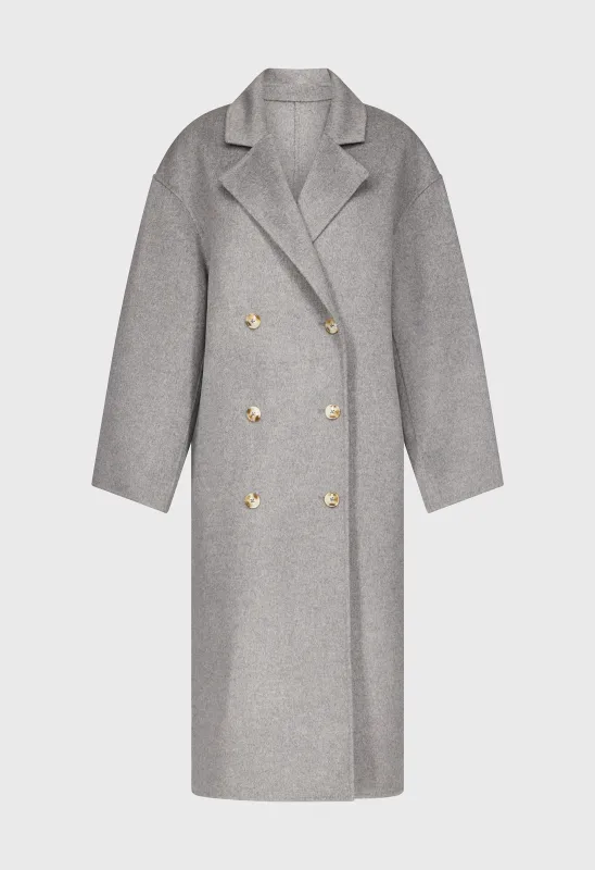 BORNEO LDS Wool drap coat sold by Loulou De Saison