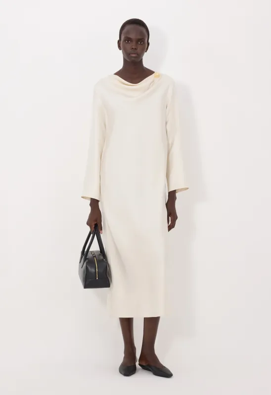 ZOYA Silk twill dress made by Loulou De Saison