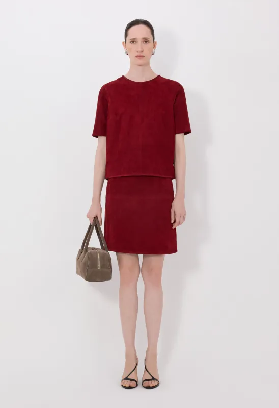 ZAIDA Suede top made by Loulou De Saison