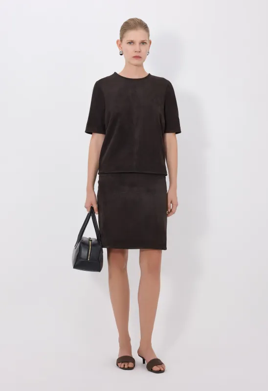 ZAIDA Suede top made by Loulou De Saison